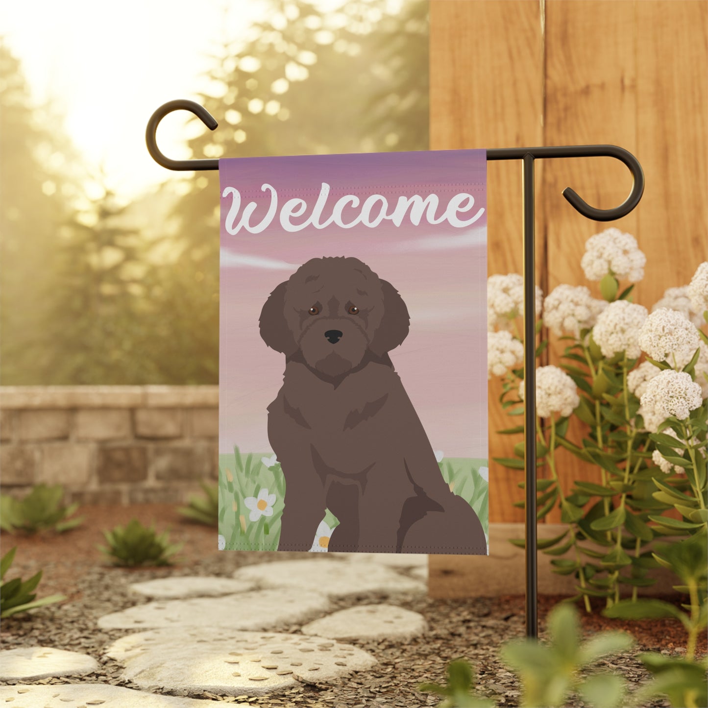 Lagotto Romagnolo Dog Welcome Garden Flag