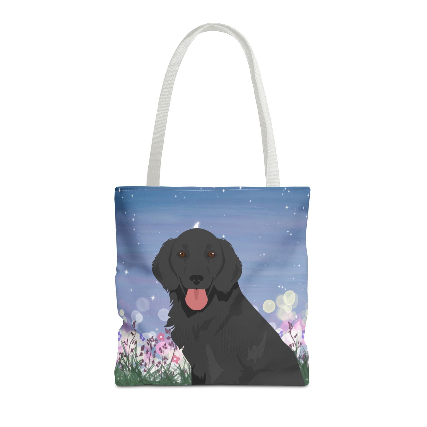 Flat-coated Retriever Dog Tote Bag 16x16