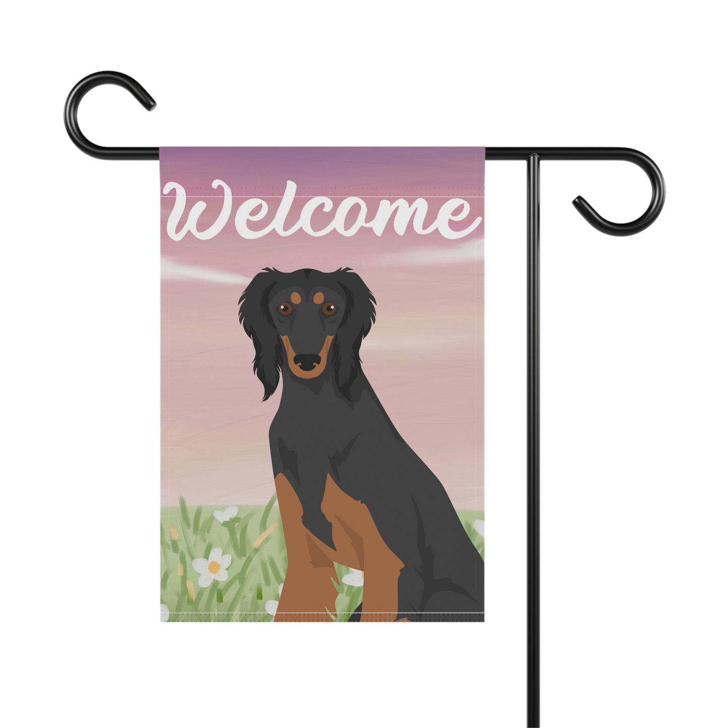 Saluki Dog Welcome Garden Flag