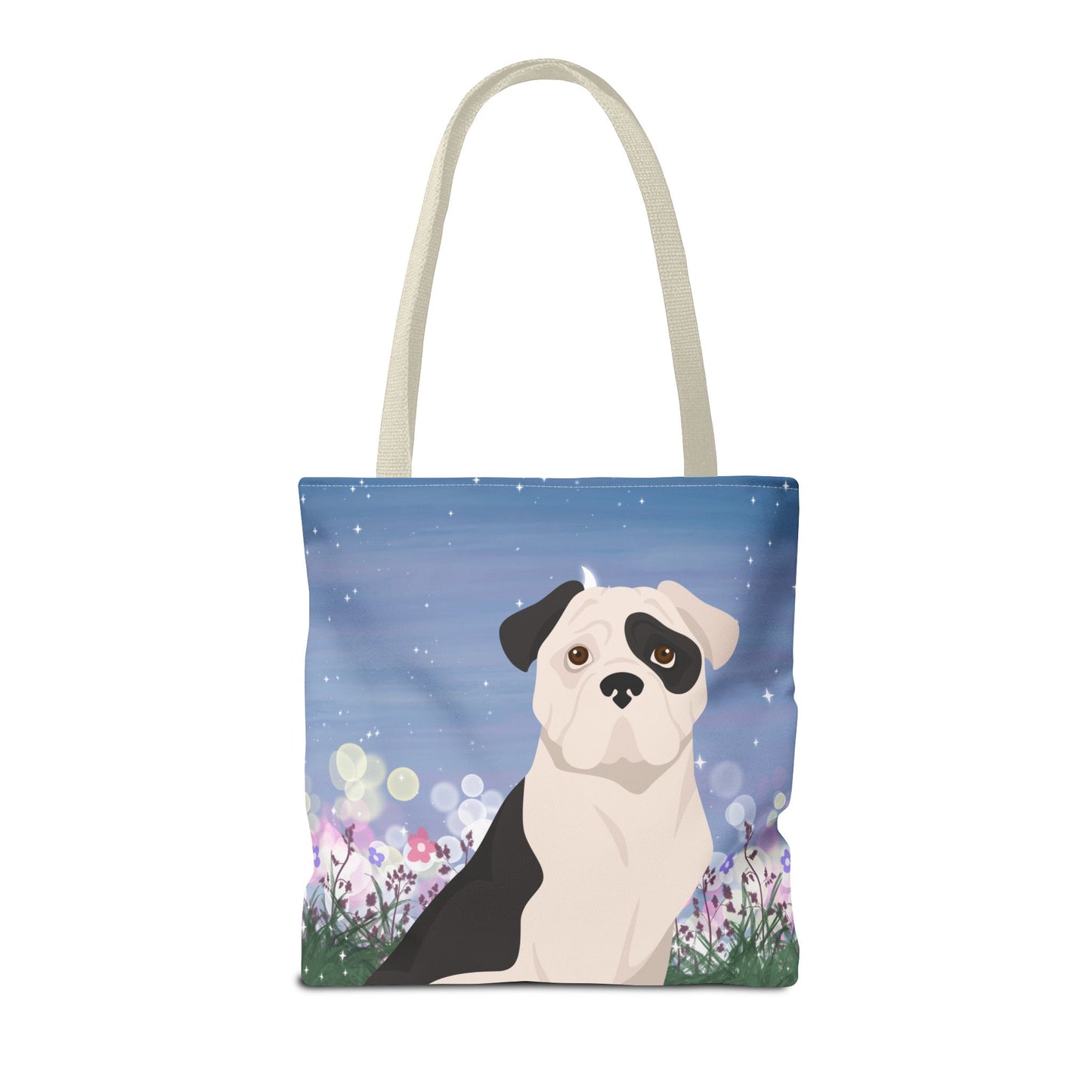 American Bulldog Dog Tote Bag 16x16