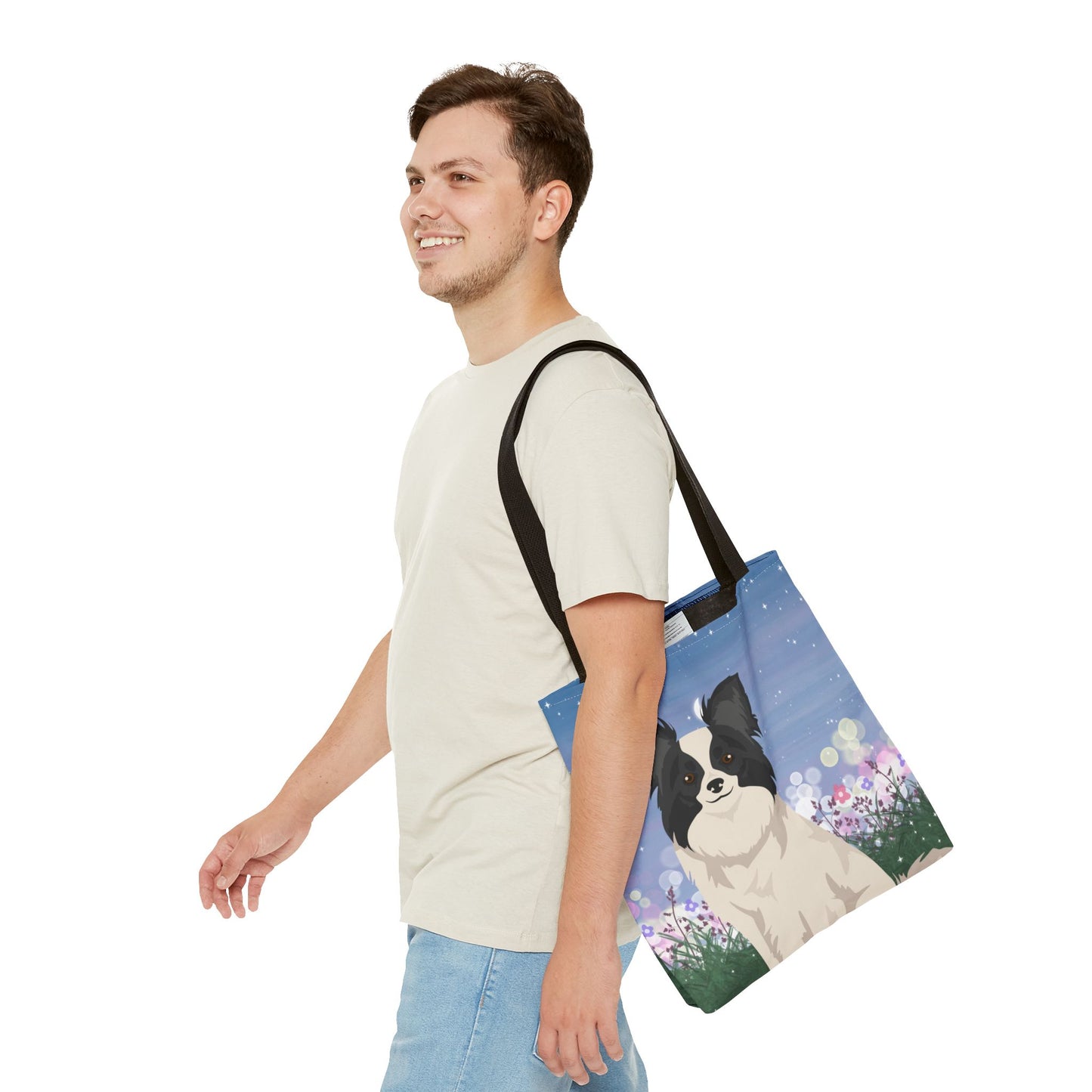 Papillon Dog Tote Bag 16x16