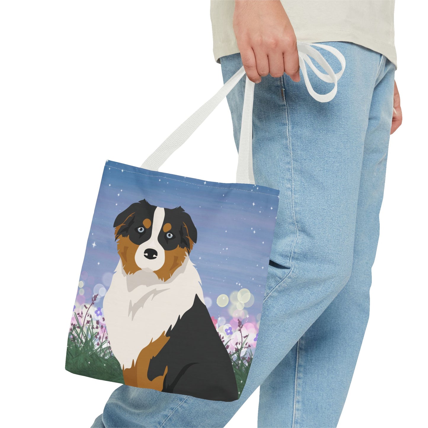 Australian Shepherd Dog Tote Bag 13x13