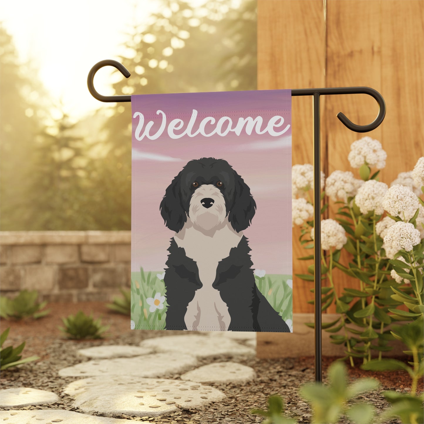 Portuguese Water Dog Dog Welcome Garden Flag