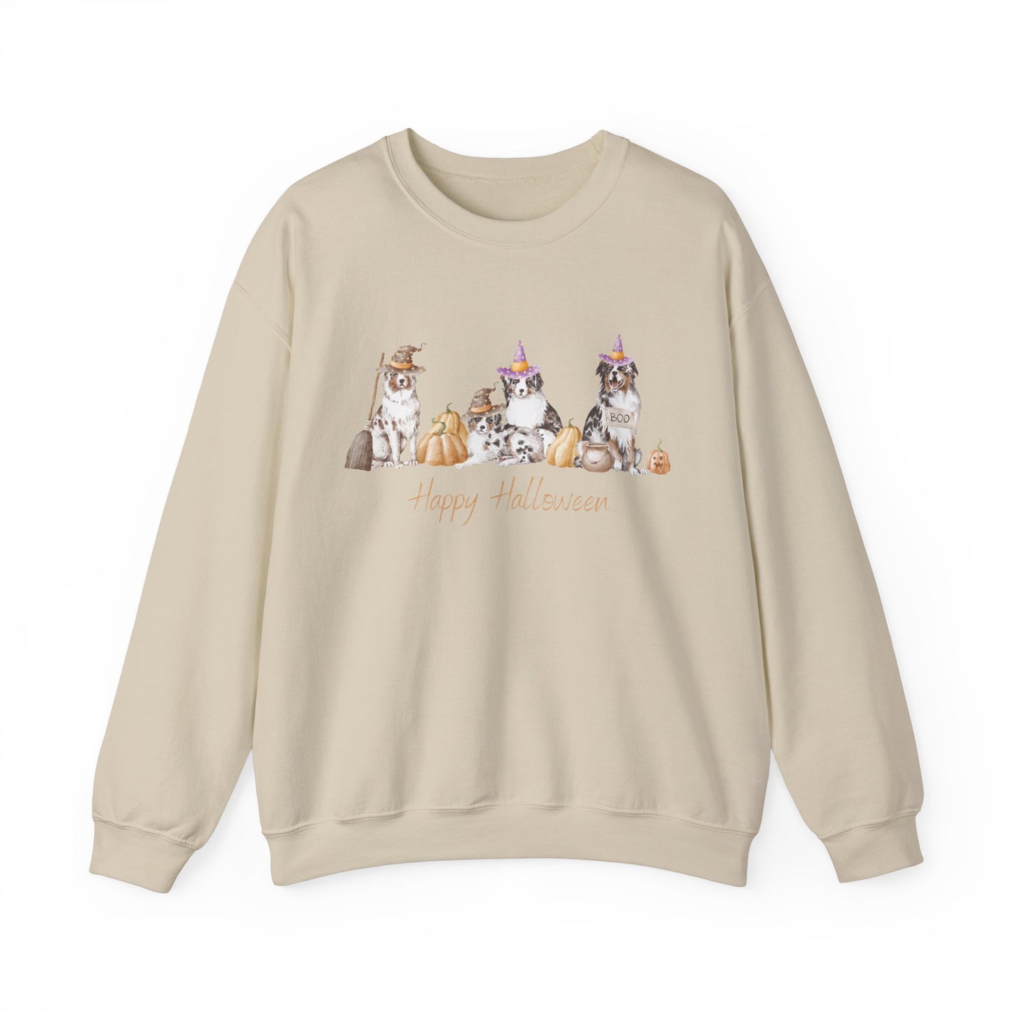 Australian Shepherd Dog Halloween Unisex Heavy Blend Crewneck Sweatshirt