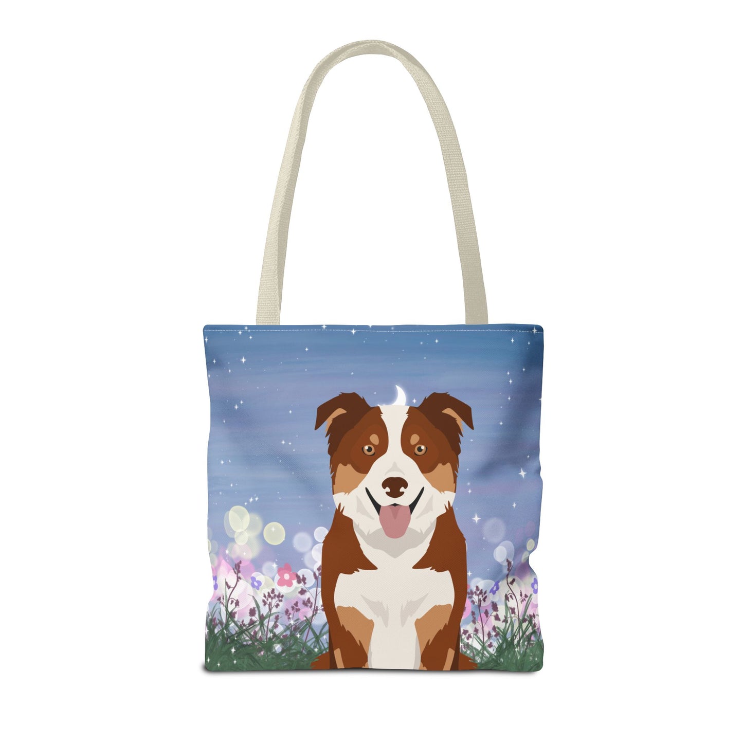 Border Collie Dog Tote Bag 16x16
