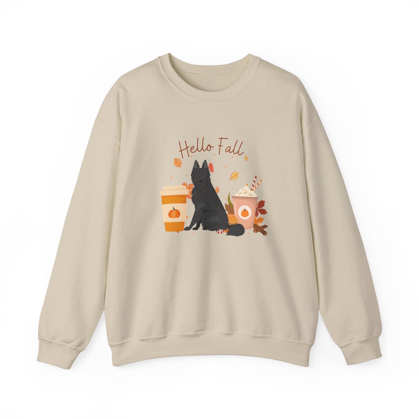 Belgian Shepherd Dog Fall Halloween Unisex Heavy Blend Crewneck Sweatshirt