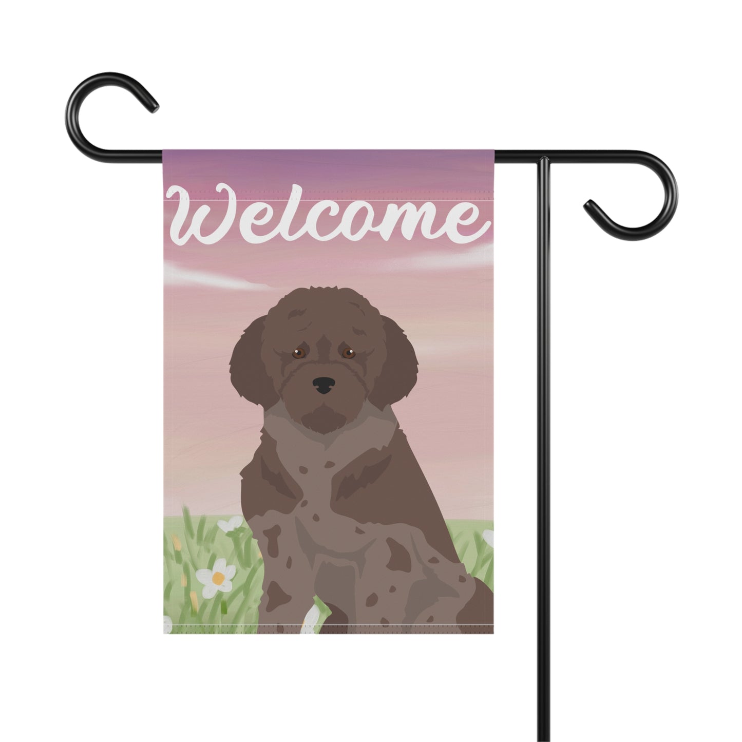 Lagotto Romagnolo Dog Welcome Garden Flag