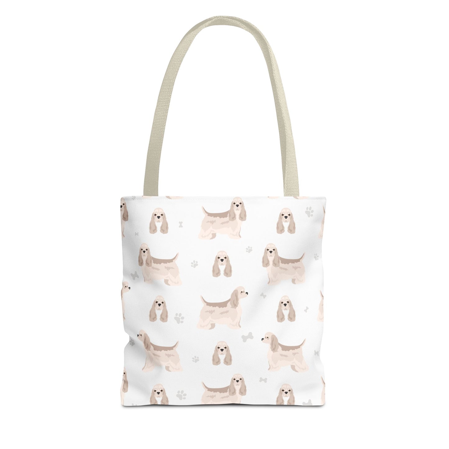 American Cocker Spaniel Dog Tote Bag, Cocker Spaniel Dog Mom Gift