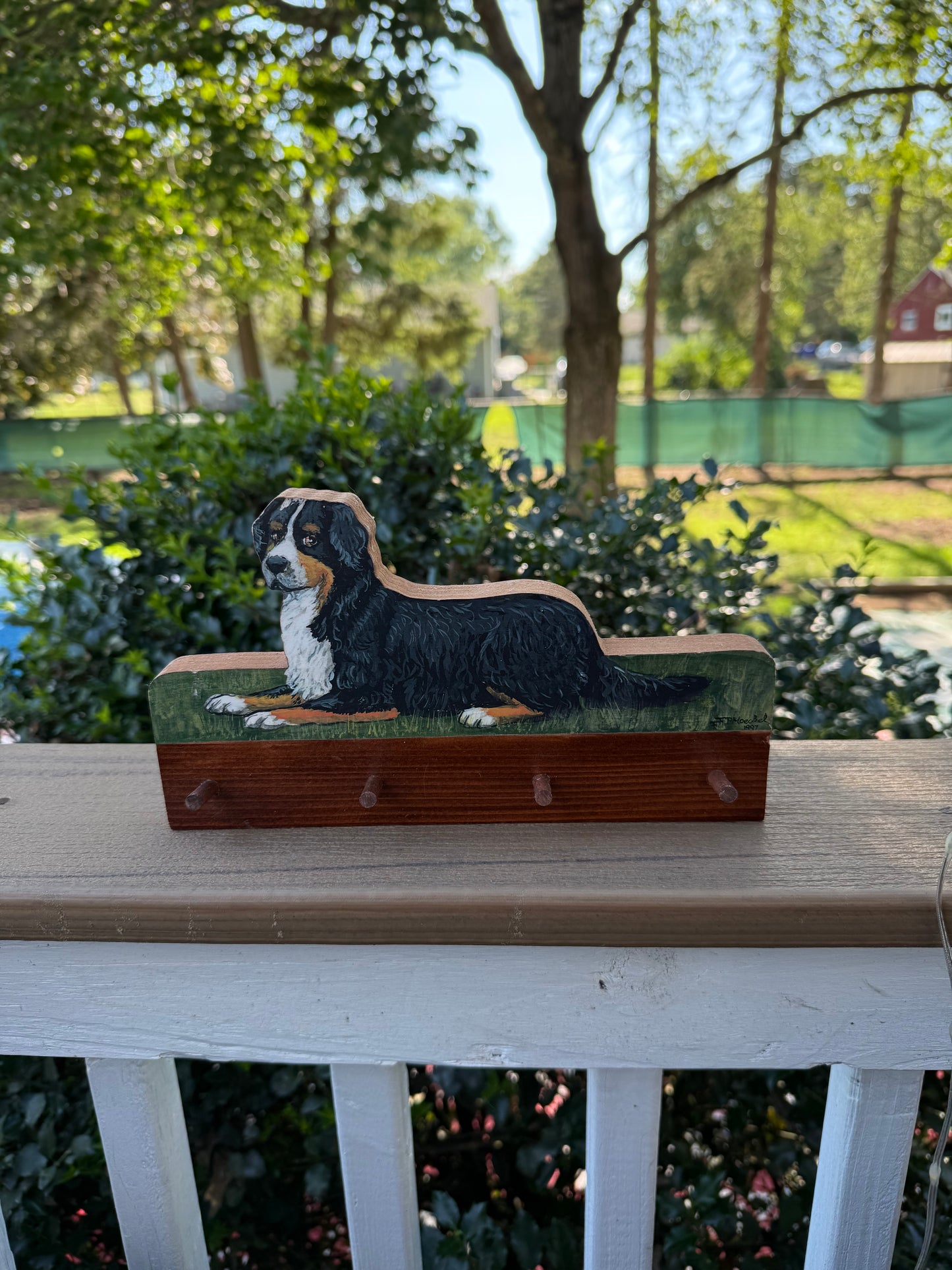 Bernese Mountain Dog Key/ Leash Rack