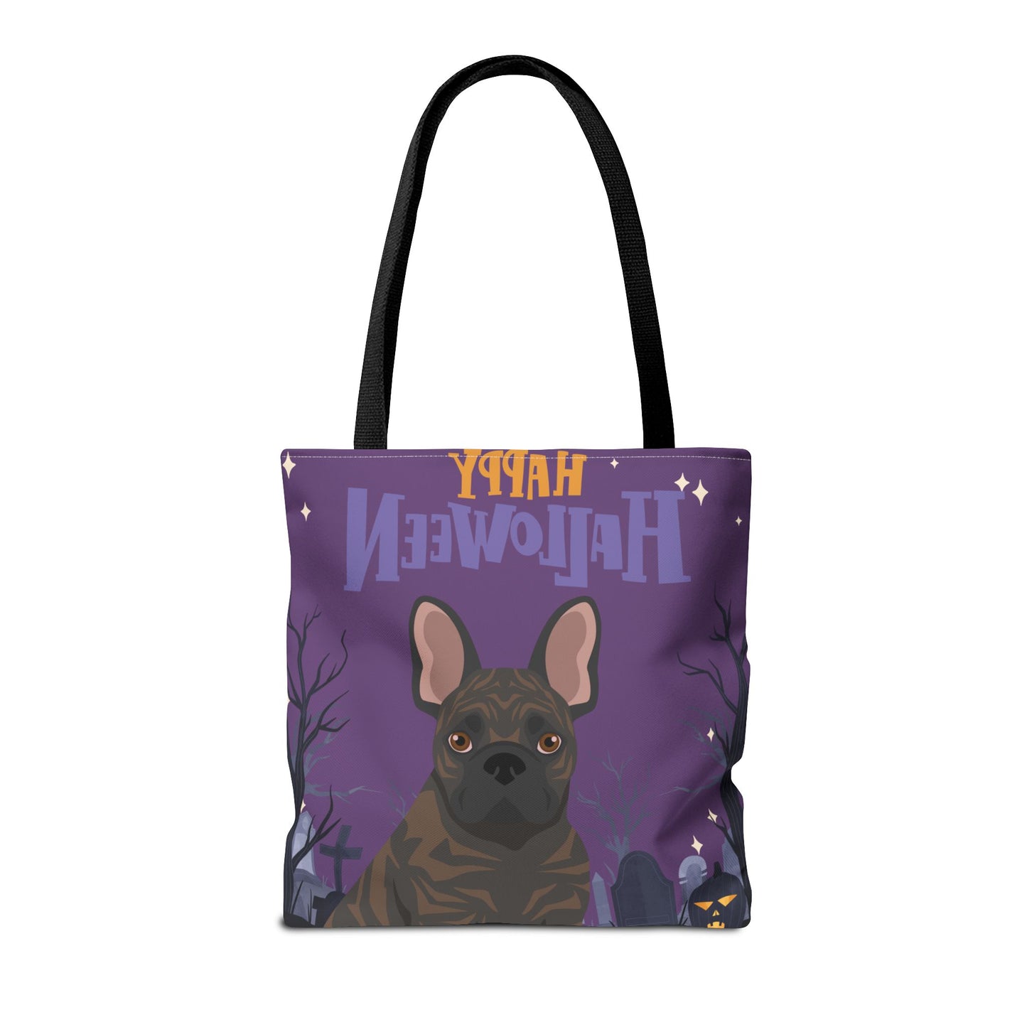 French Bulldog Dog Happy Halloween Tote Bag 16x16