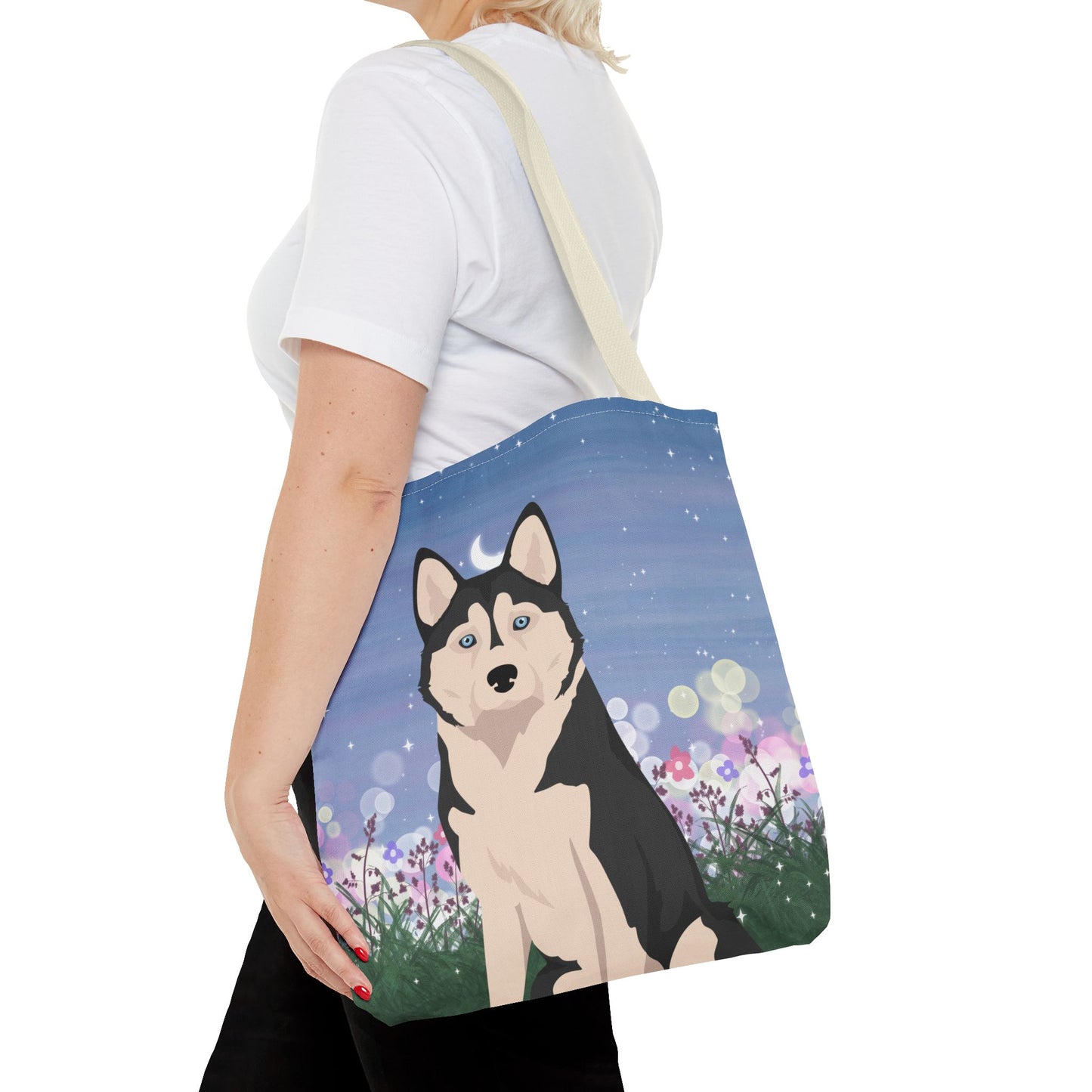 Alaskan Husky Dog Tote Bag 16x16