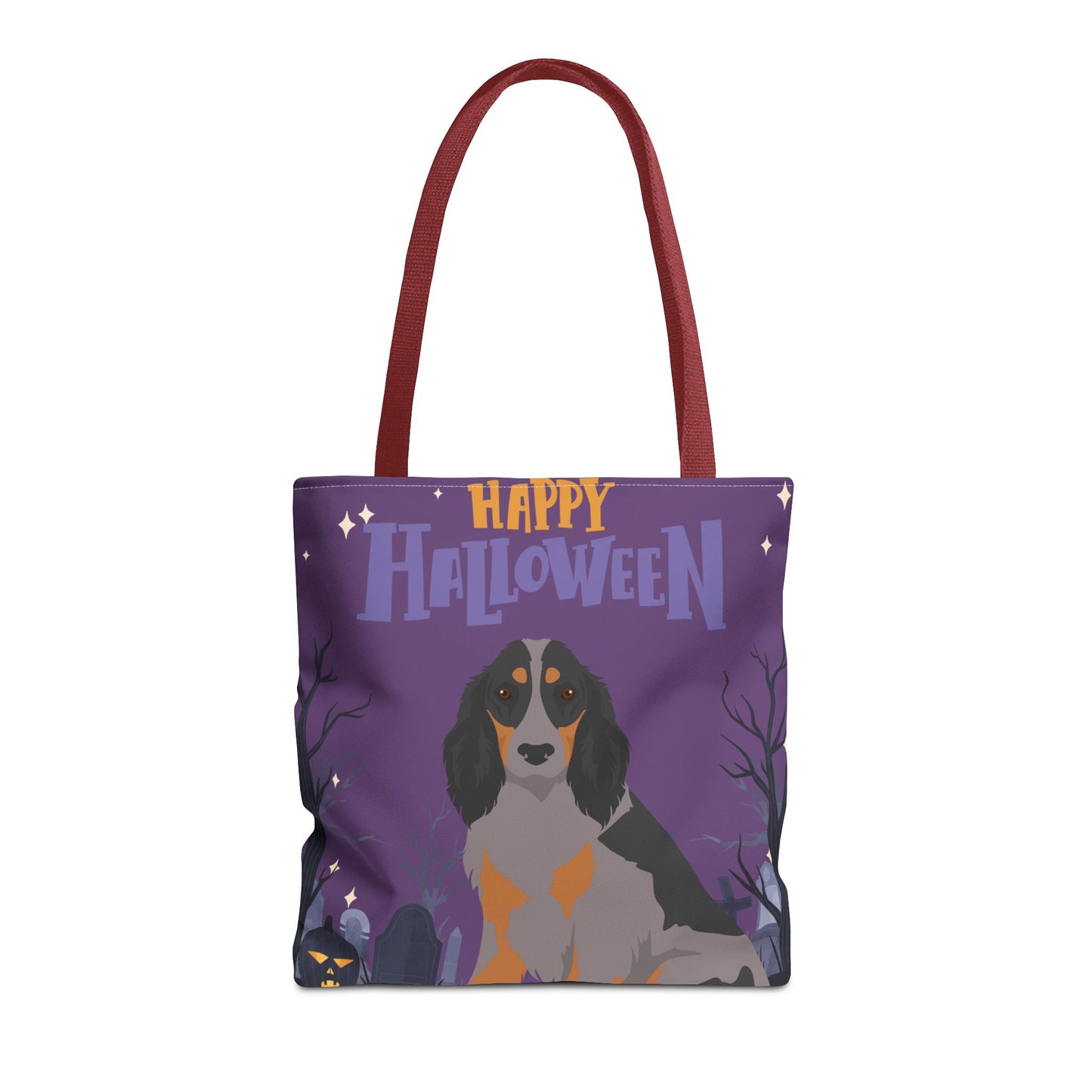 Picardy Spaniel Dog Happy Halloween Tote Bag 16x16