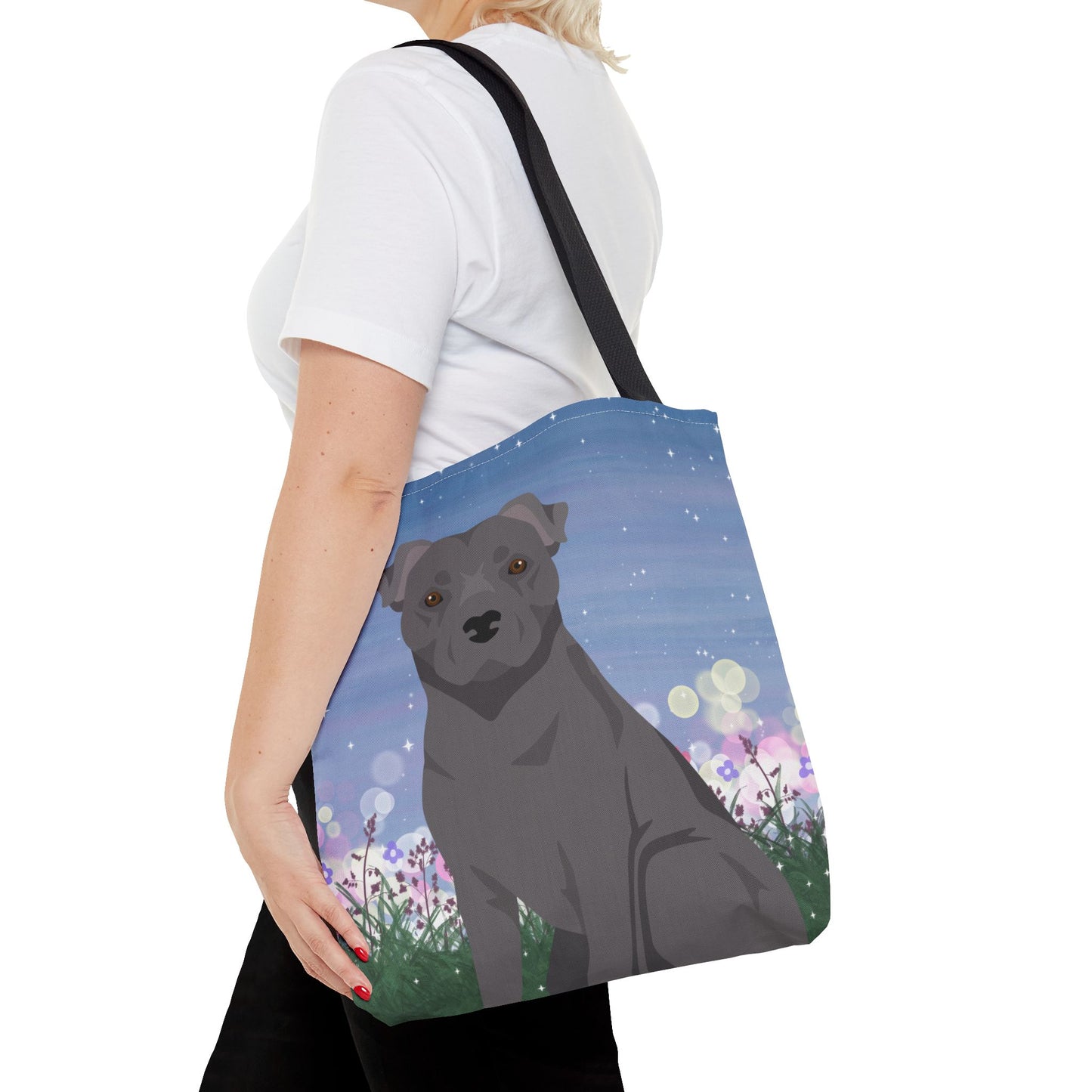 Staffordshire Bull Terrier Dog Tote Bag 16x16