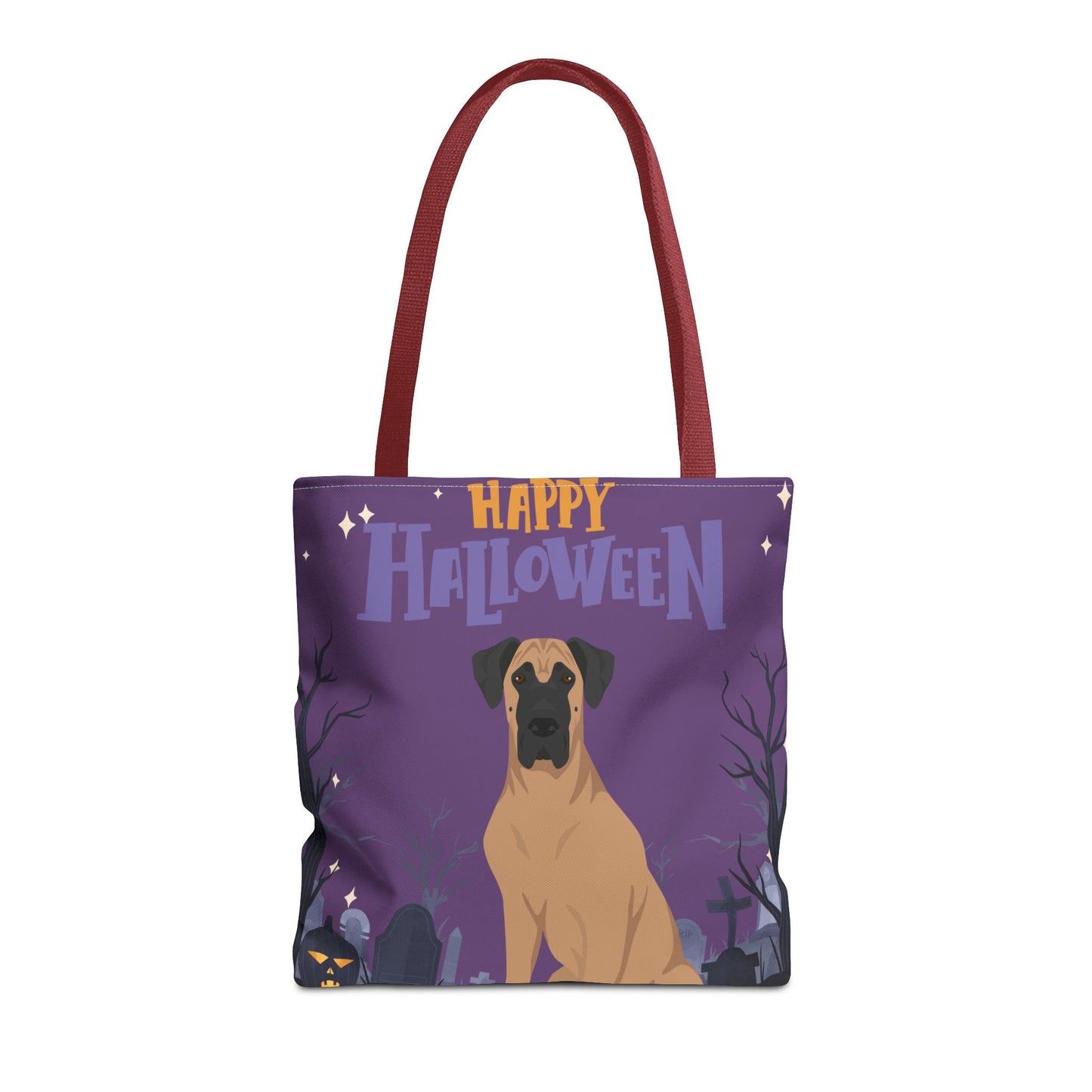Great Dane Dog Happy Halloween Tote Bag 16x16