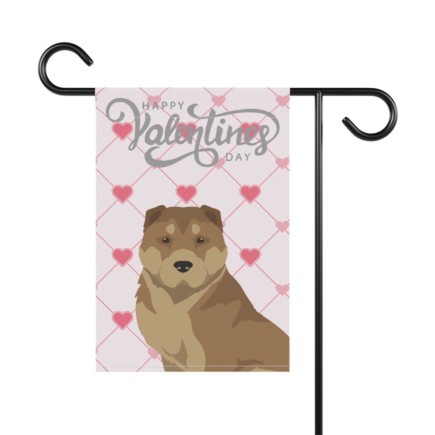 Armenian Gampr Dog Valentines Day Garden Flag