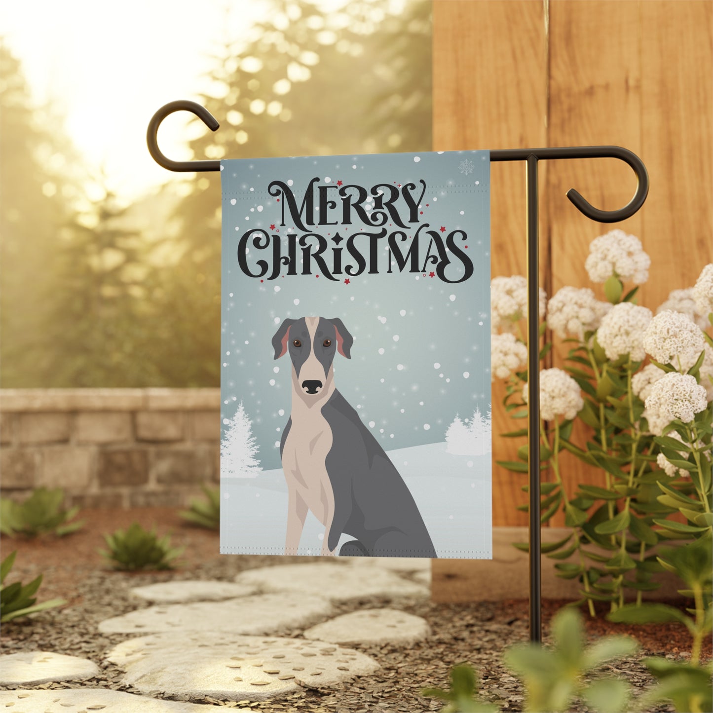 Greyhound Dog Garden Flag