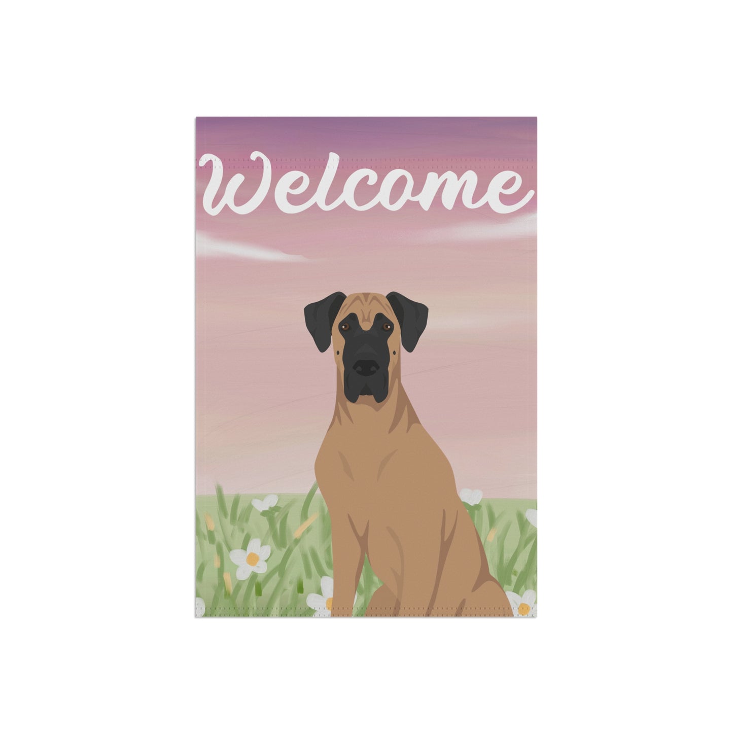 Great Dane Dog Welcome Garden Flag