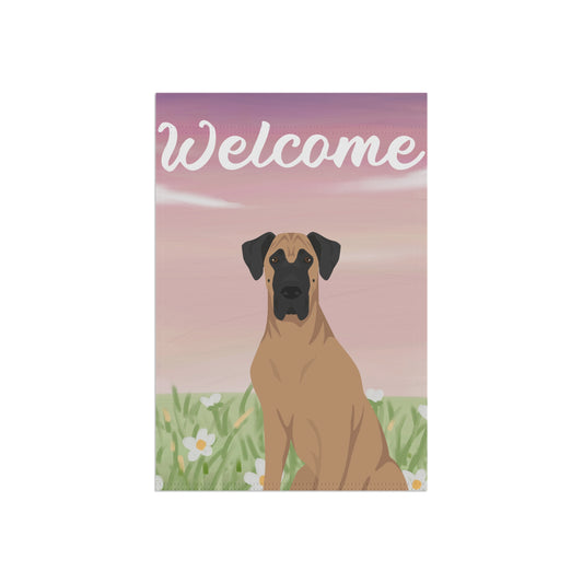 Great Dane Dog Welcome Garden Flag
