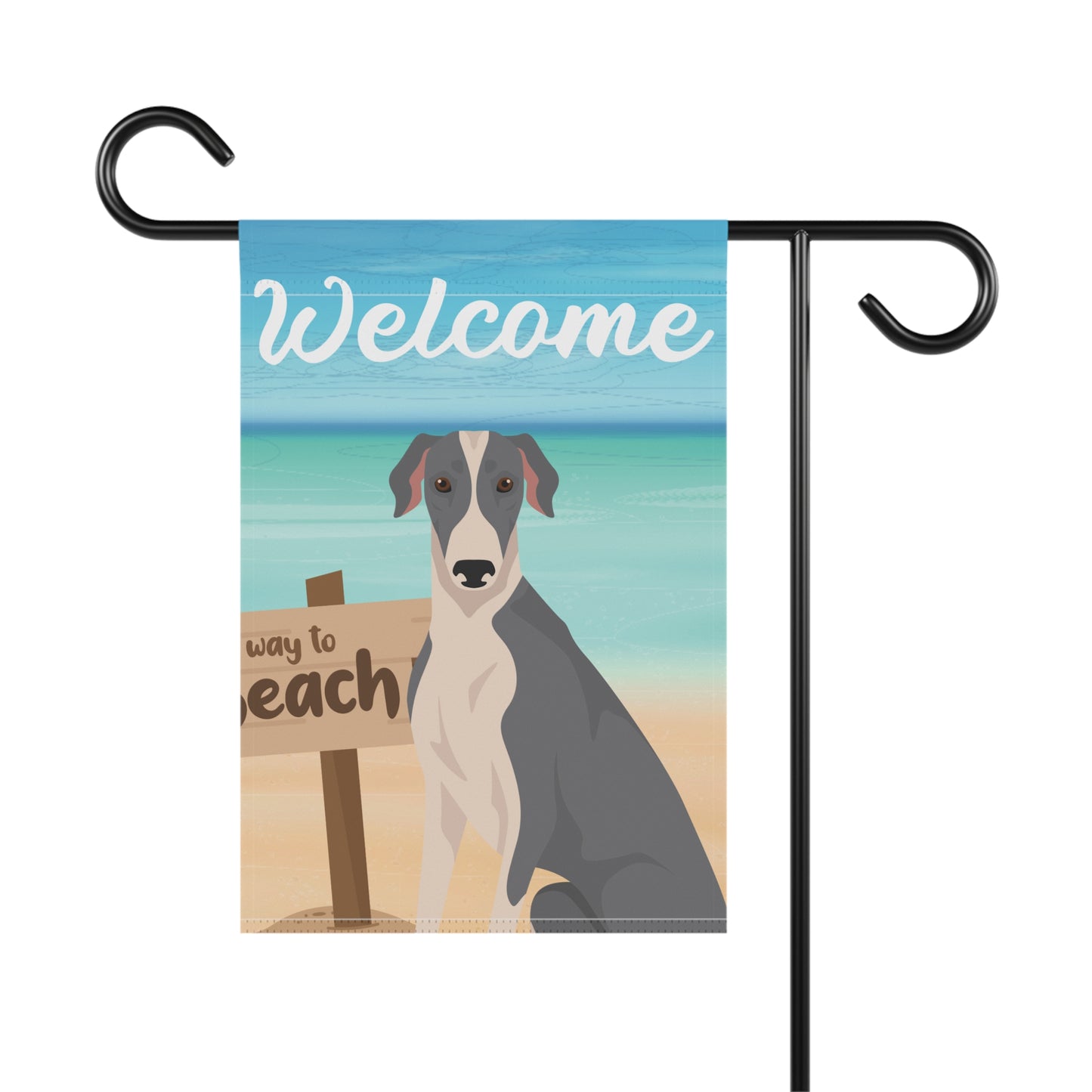 Greyhound Dog Garden Flag