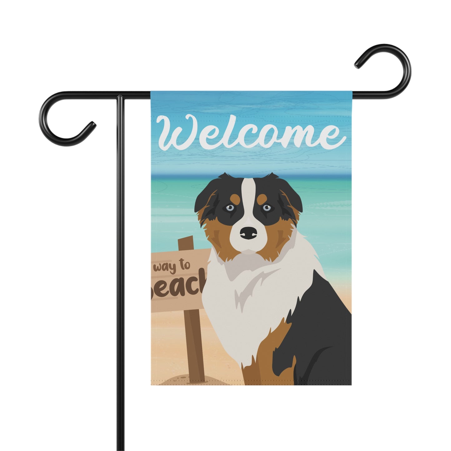 Australian Shepherd Dog Garden Flag