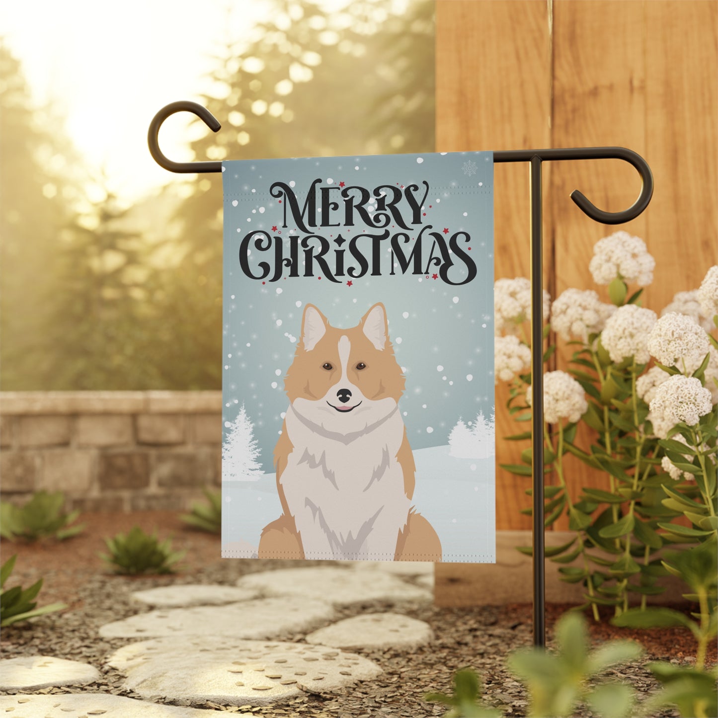 Icelandic Sheepdog Dog Garden Flag