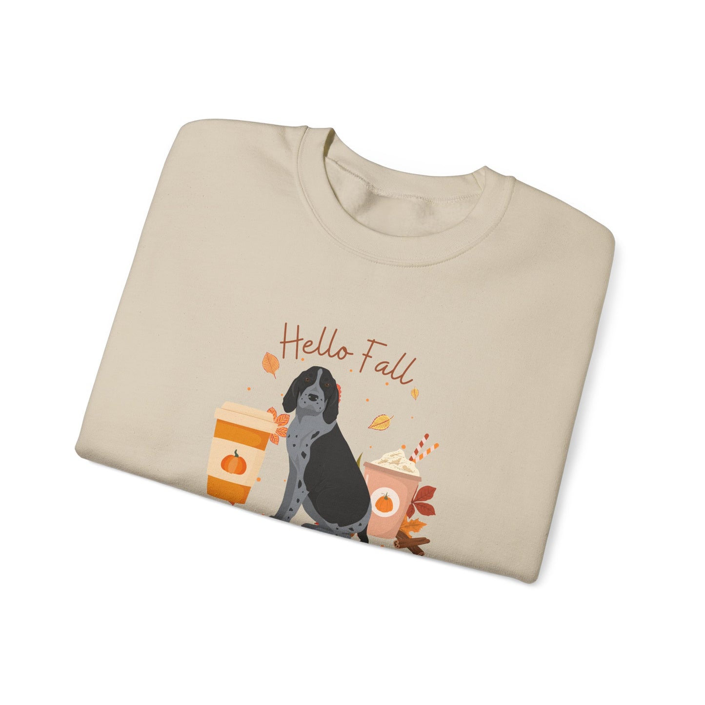 American English Coonhound Dog Fall Unisex Heavy Blend Crewneck Sweatshirt