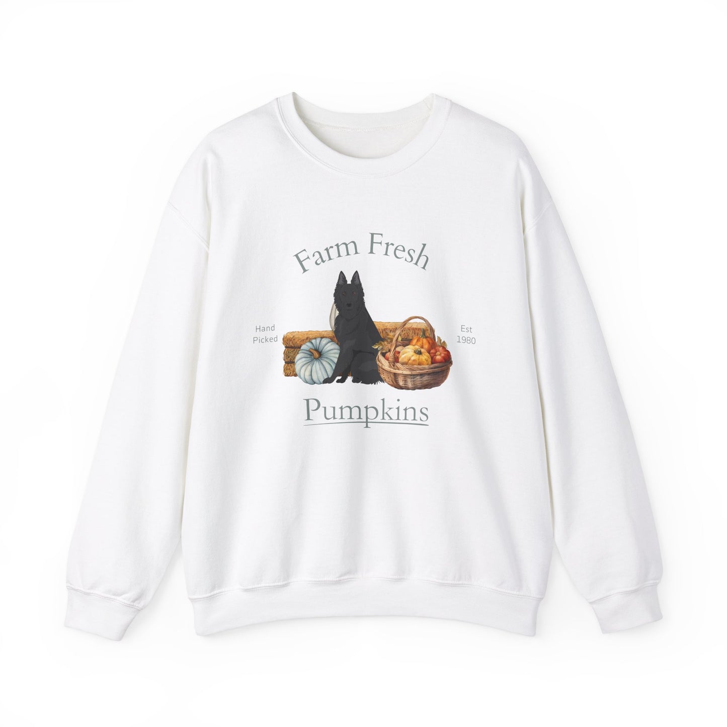 Belgian Shepherd Dog Fall Halloween Unisex Heavy Blend Crewneck Sweatshirt