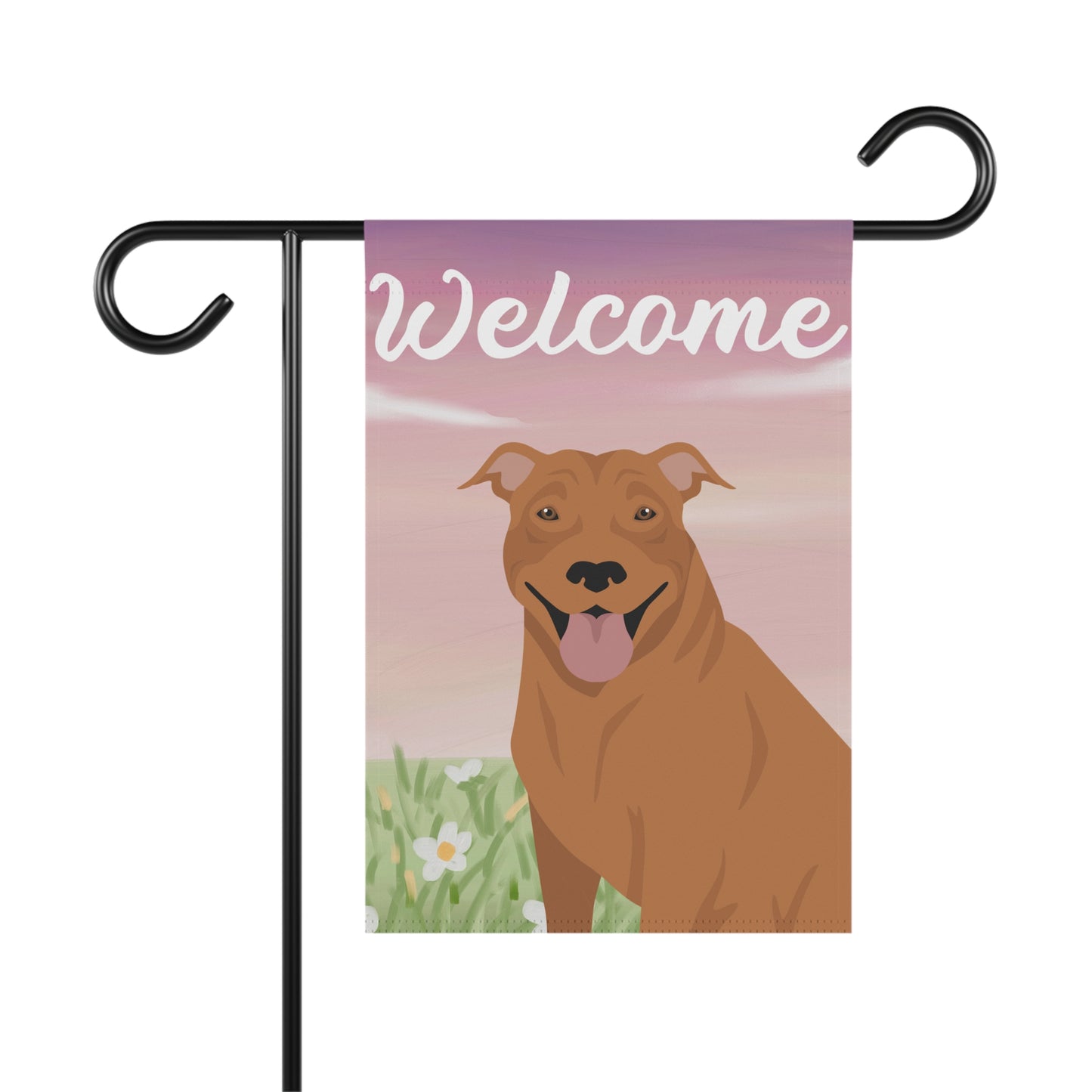 Pit Bull Dog Welcome Garden Flag