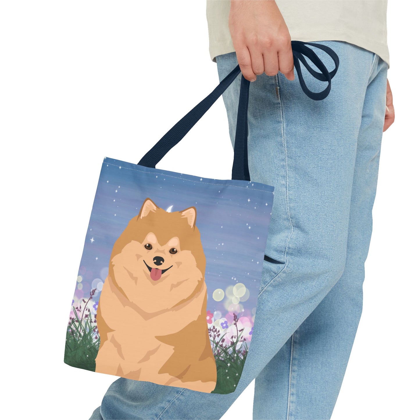 Pomeranian Dog Tote Bag 13x13