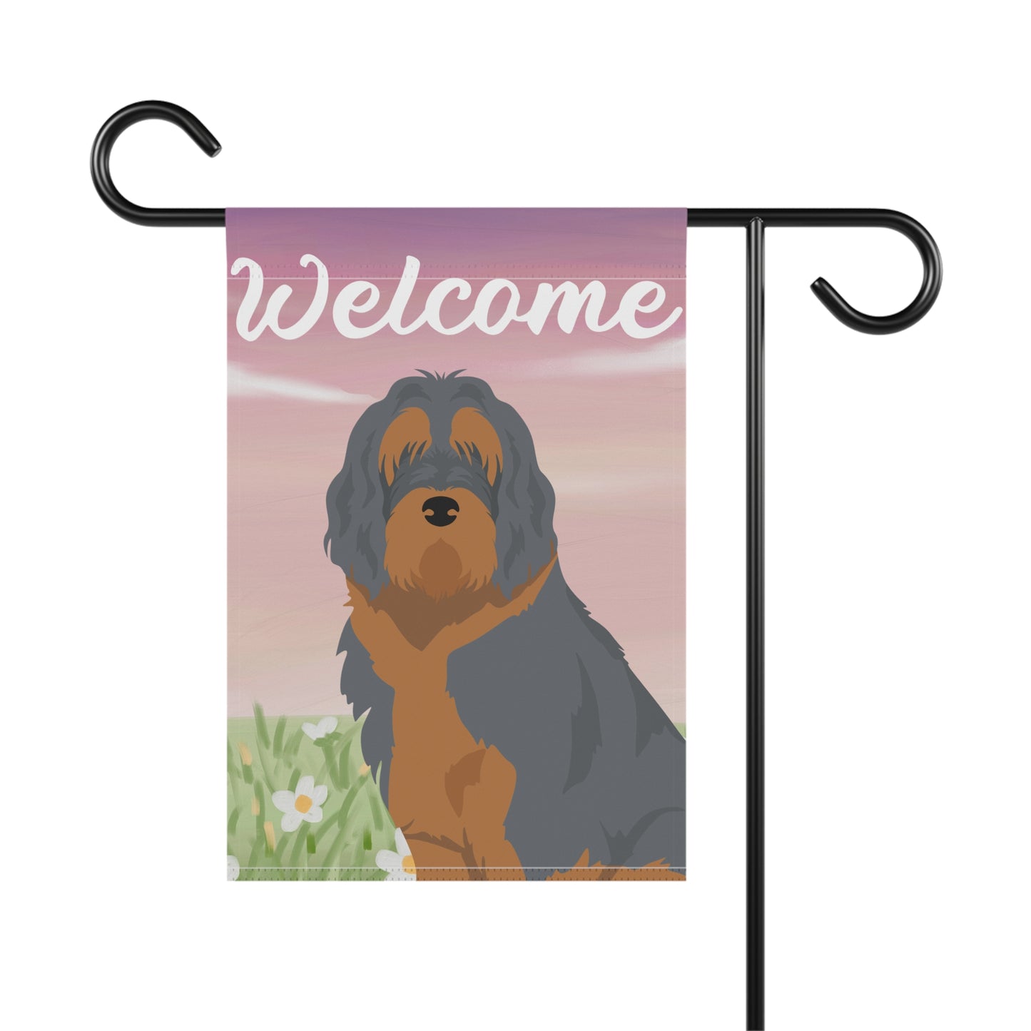 Otterhound Dog Welcome Garden Flag