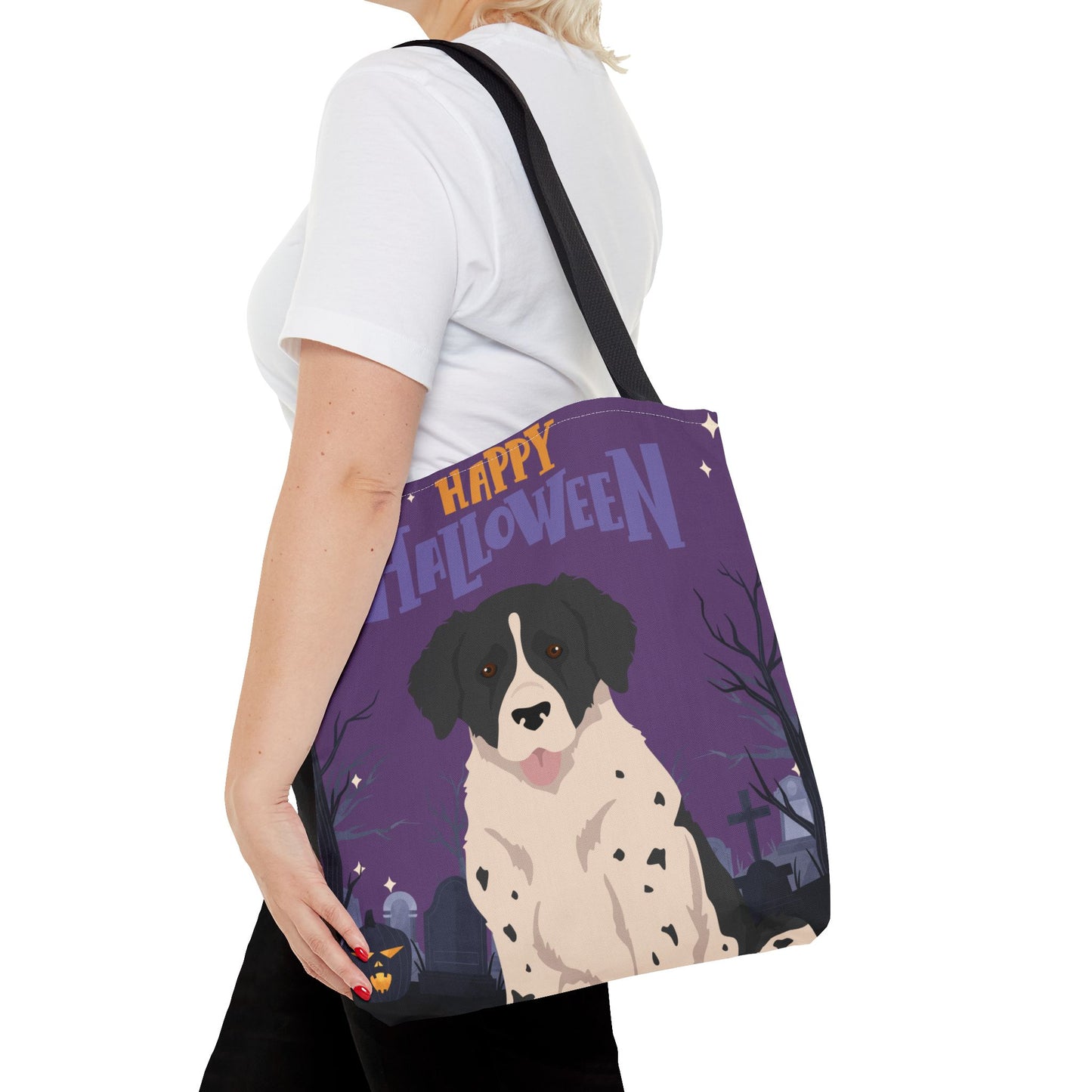 Wetterhoun Dog Happy Halloween Tote Bag 16x16