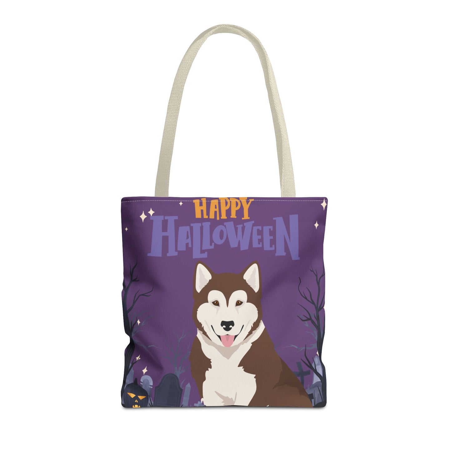 Canadian Inuit Dog Dog Happy Halloween Tote Bag 16x16