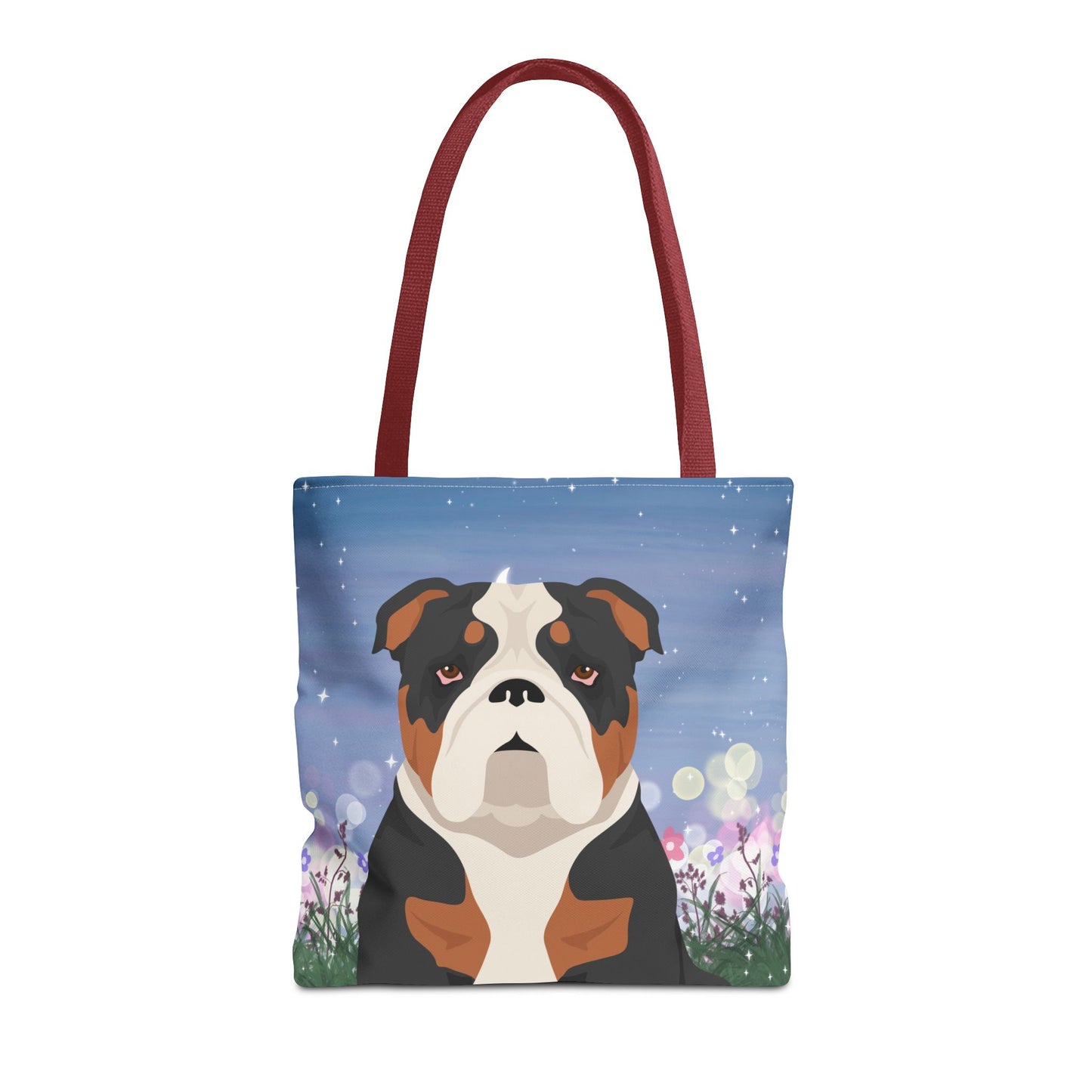 Bulldog Dog Tote Bag 16x16