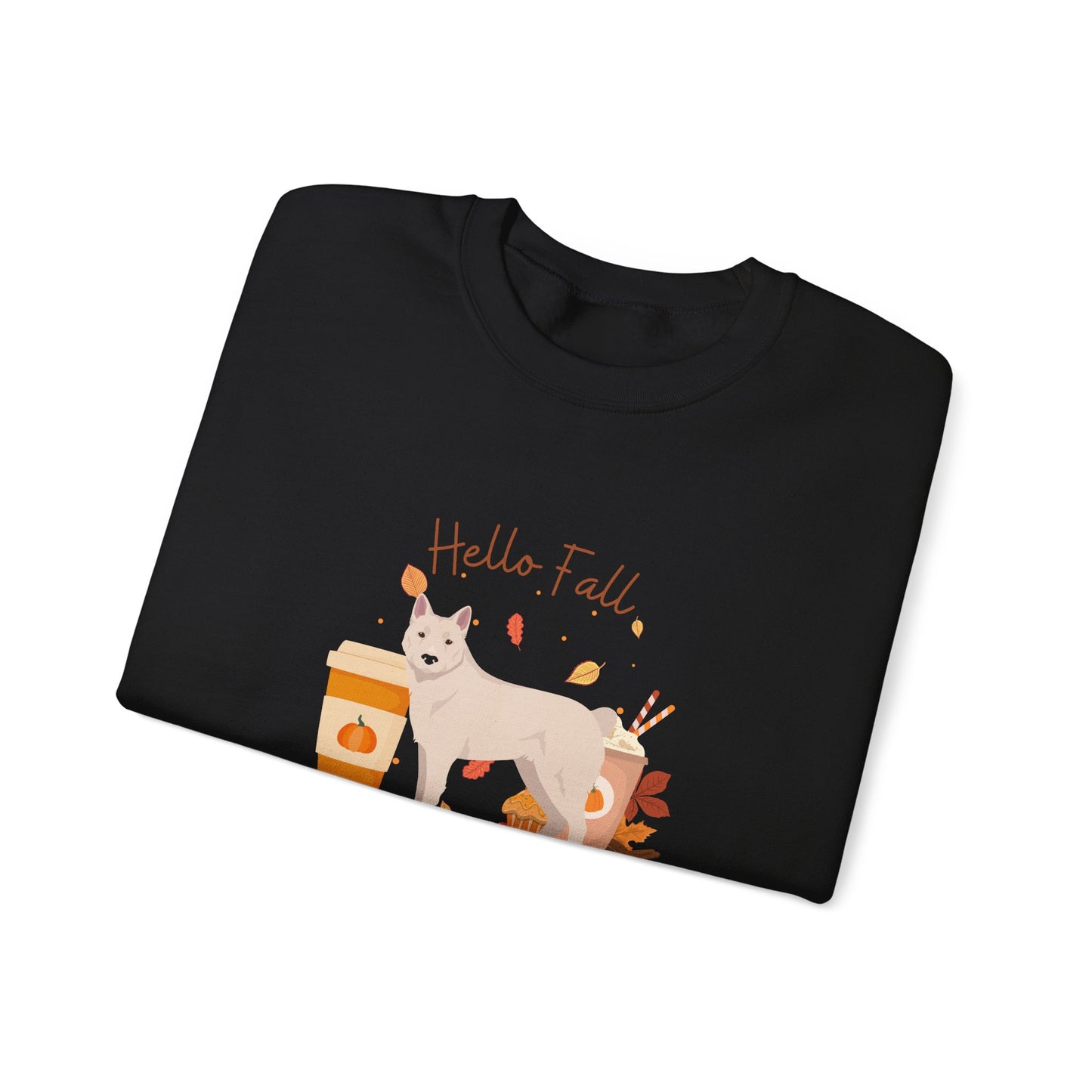 Donggyeongi Dog Fall Unisex Heavy Blend Crewneck Sweatshirt