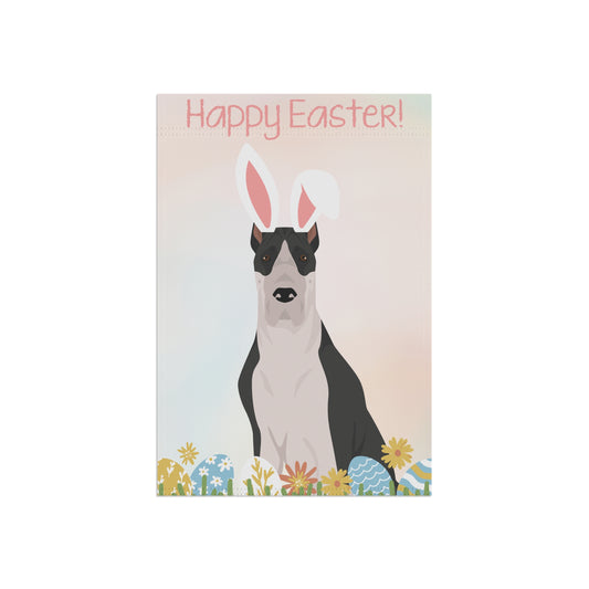 Great Dane Dog Happy Easter Garden Flag