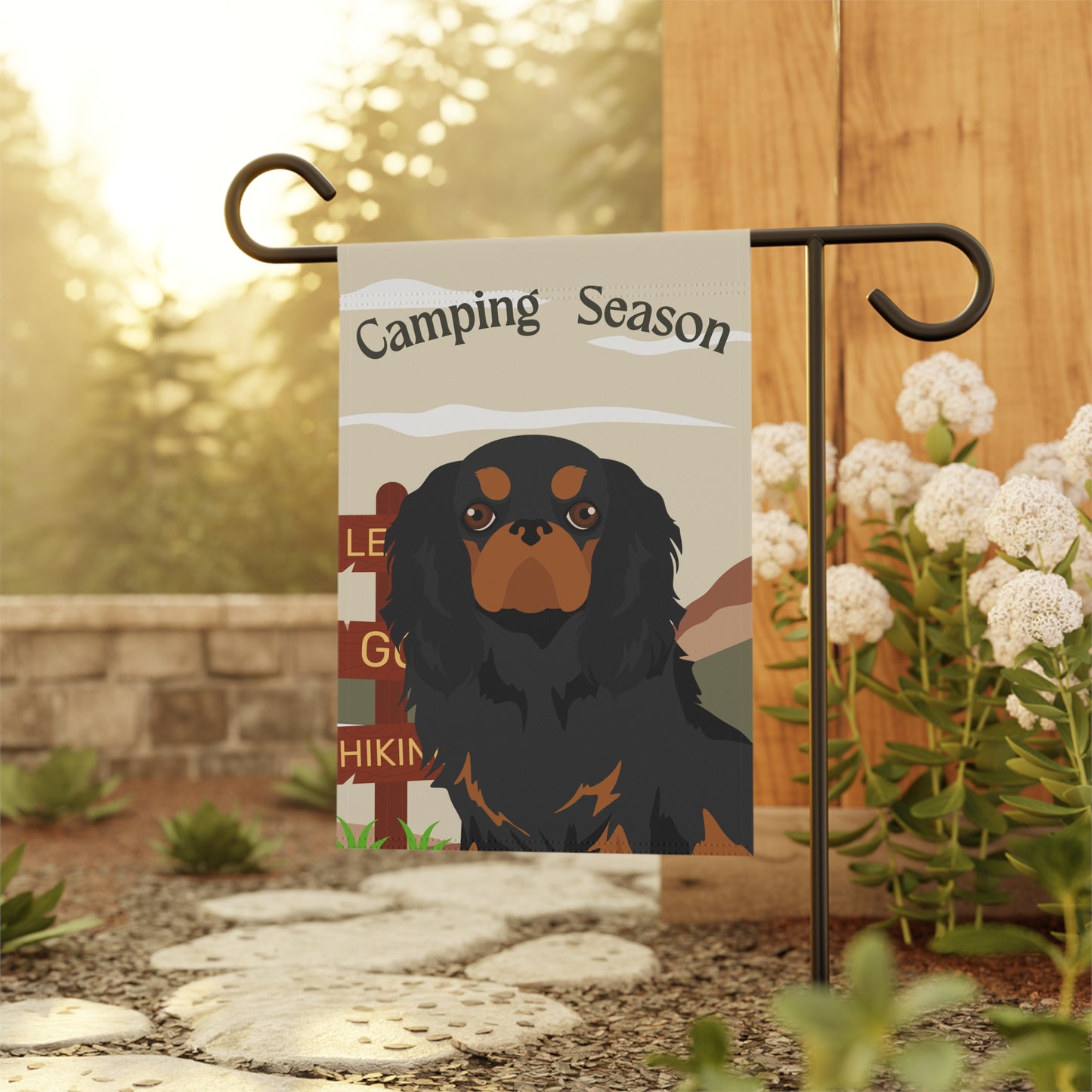 English Toy Spaniel Dog Camping Garden Flag