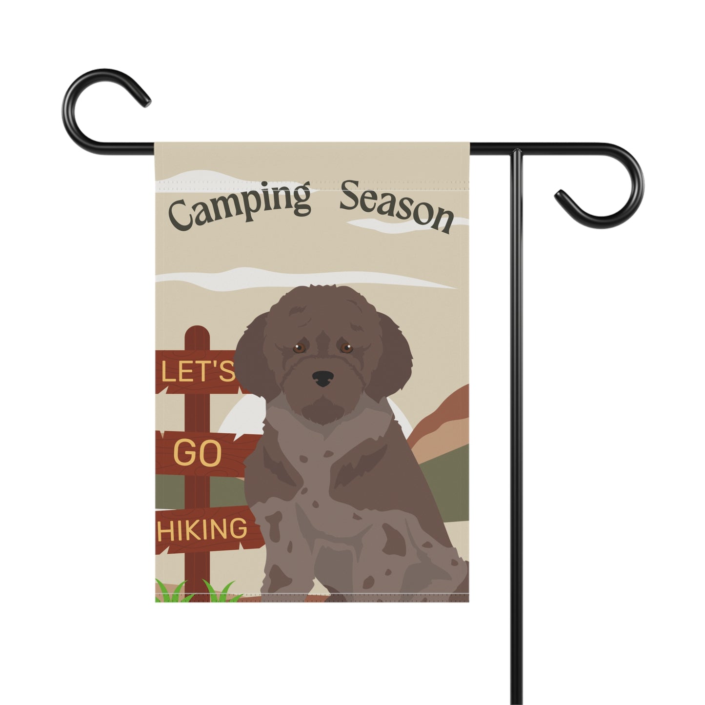 Lagotto Gomagnolo Dog Camping Garden Flag