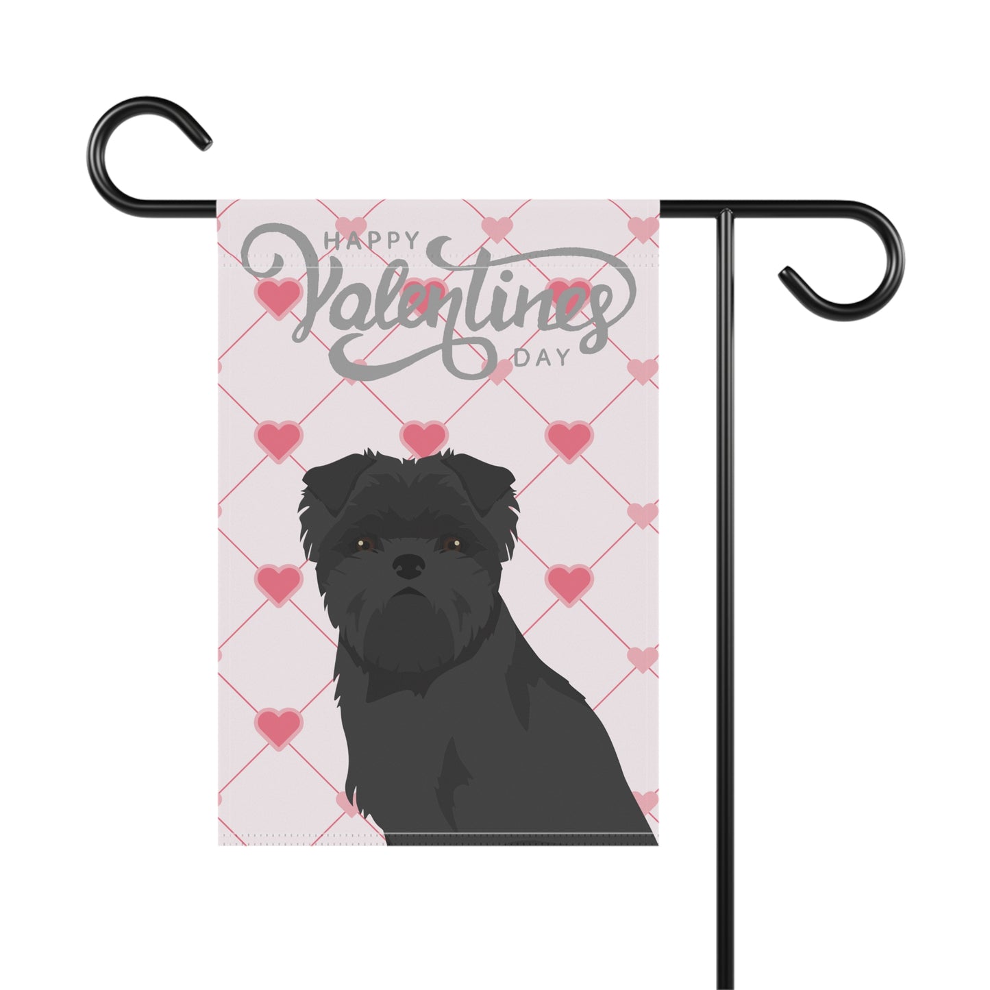 Affenpinscher Dog Valentines Day Garden Flag