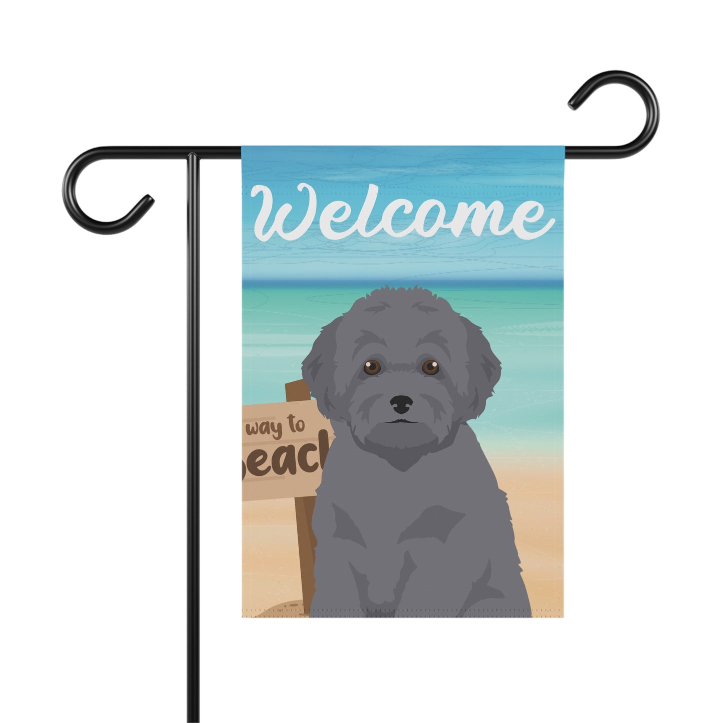 Toy Poodle Dog Garden Flag