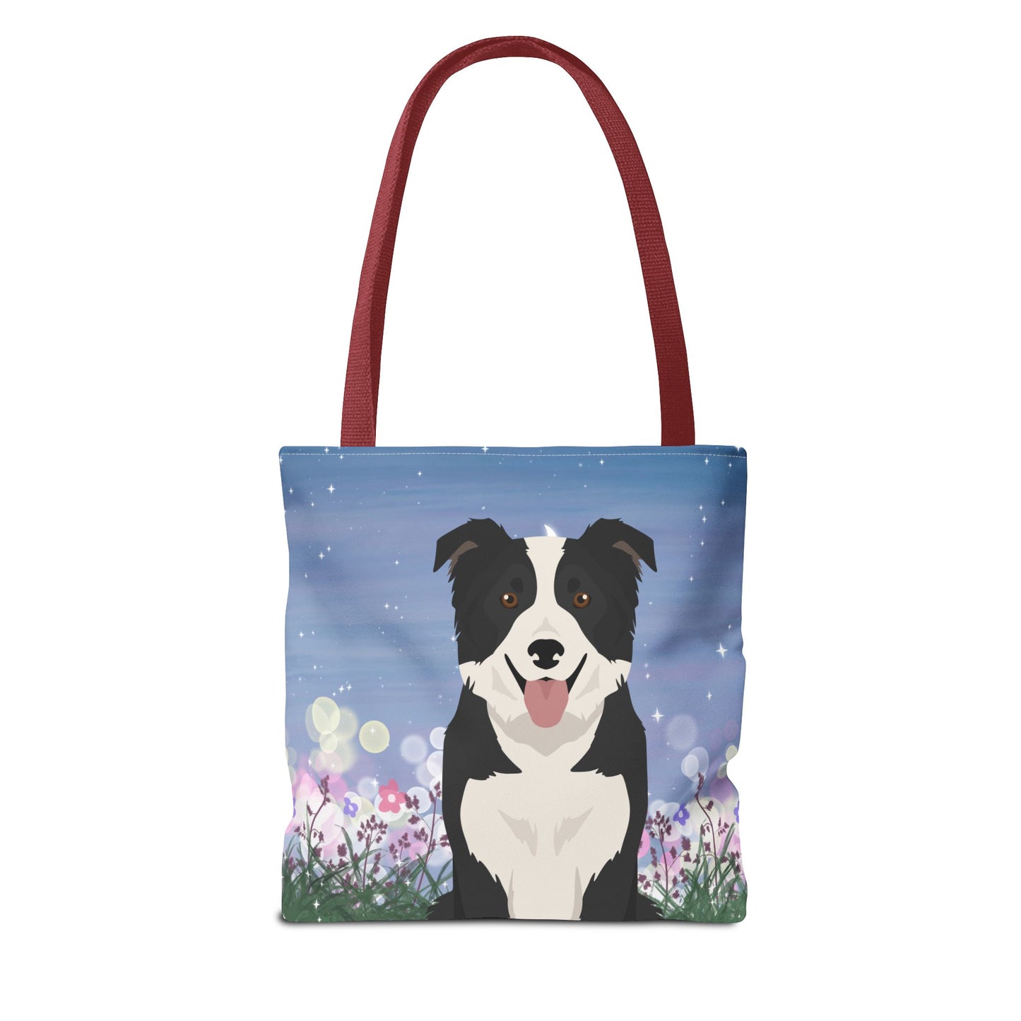 Border Collie Dog Tote Bag 13x13