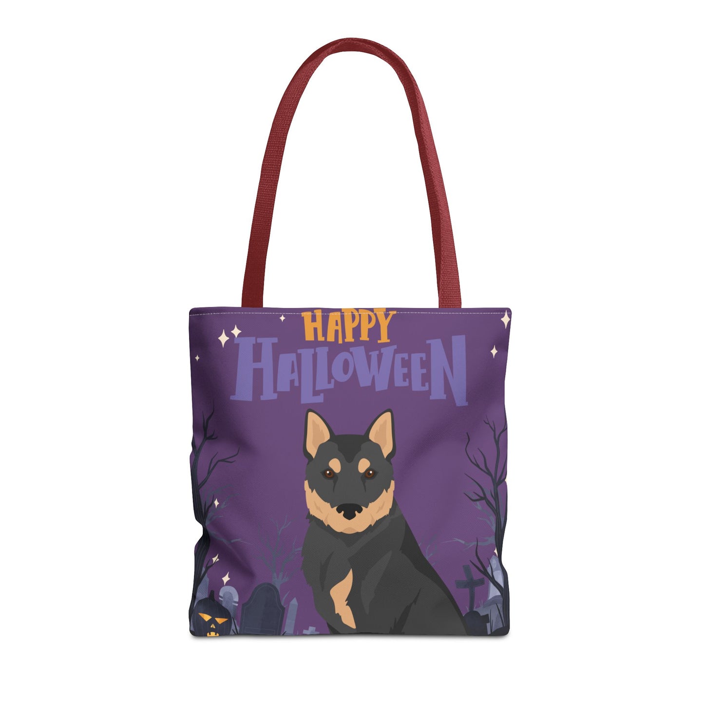 Korean Jindo Dog Happy Halloween Tote Bag 16x16