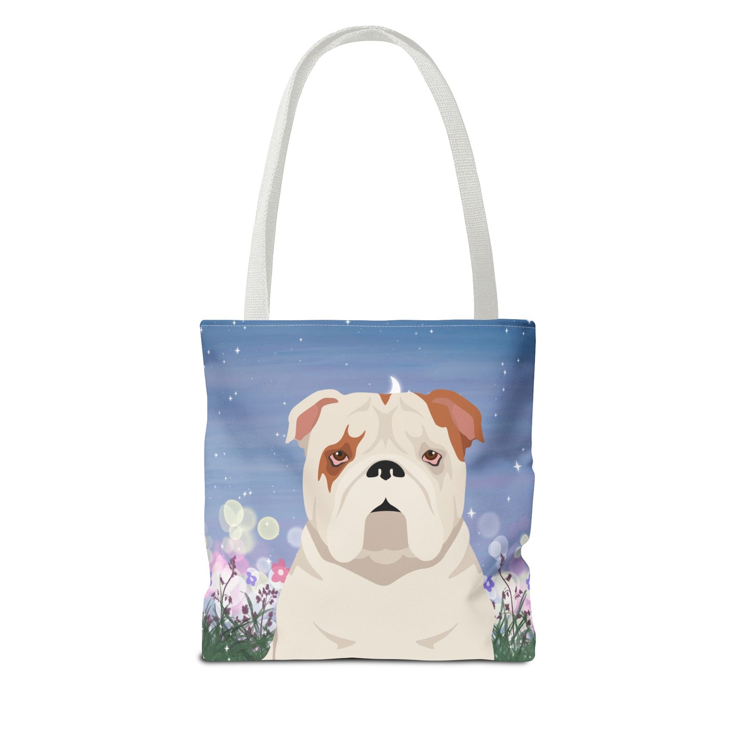 Bulldog Dog Tote Bag 13x13