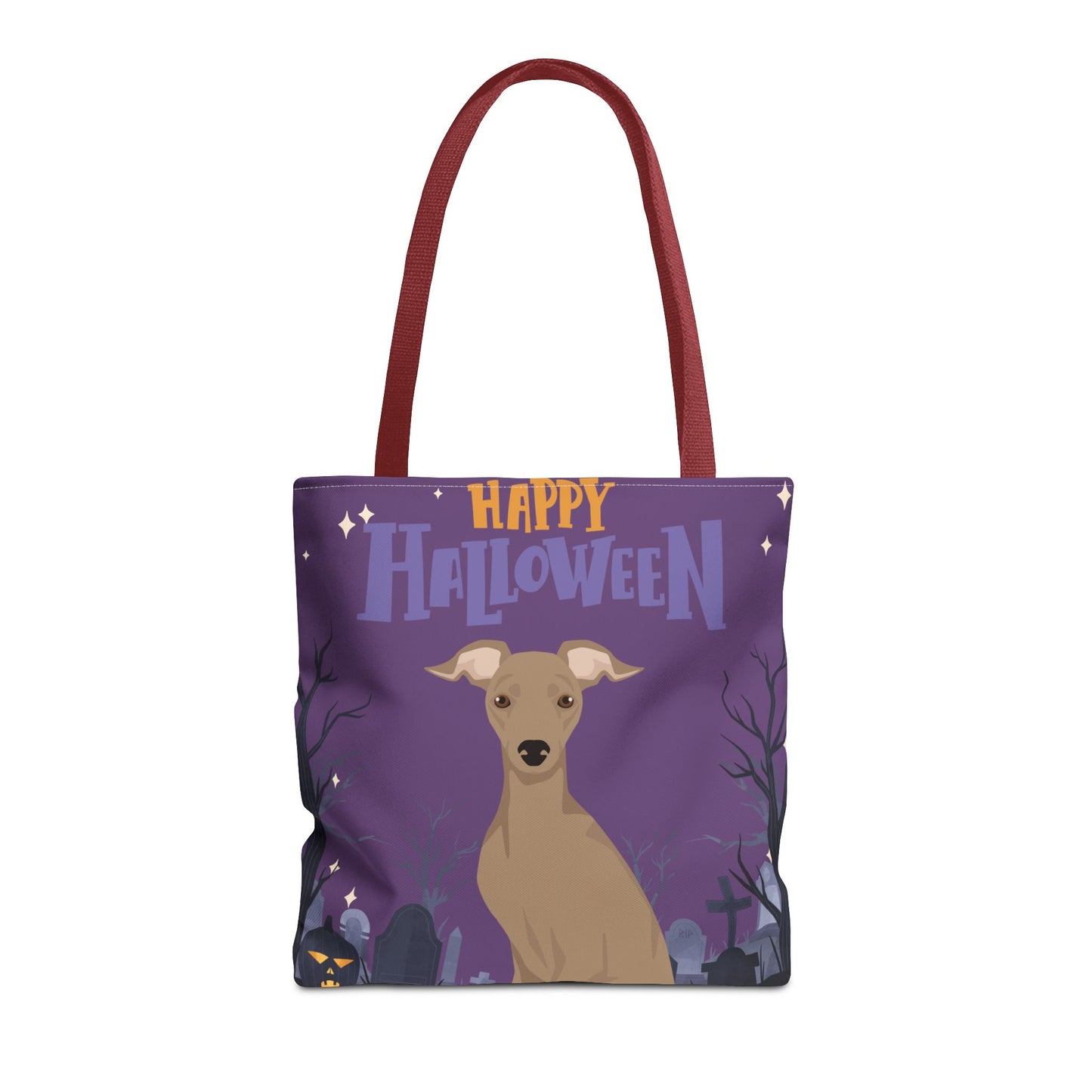 Italian Greyhound Dog Happy Halloween Tote Bag 16x16