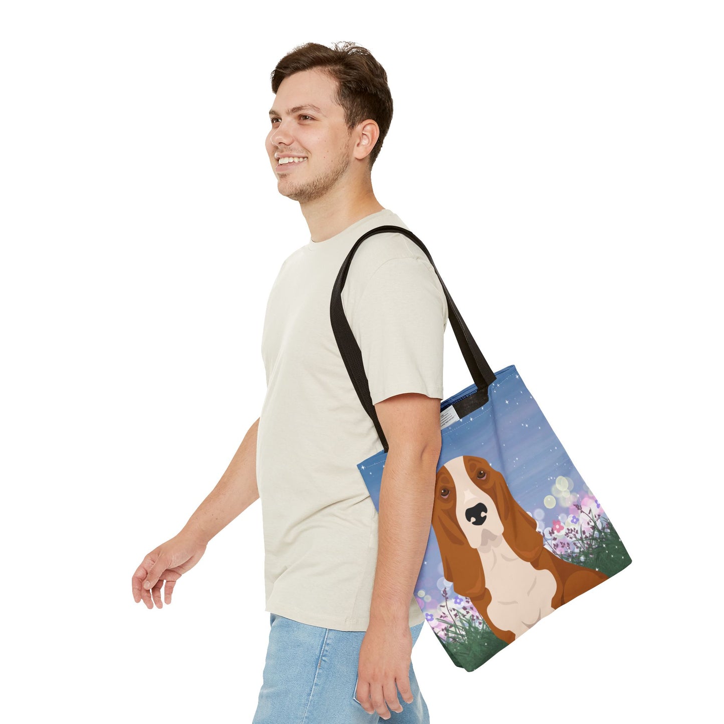 Basset Hound Dog Tote Bag 16x16