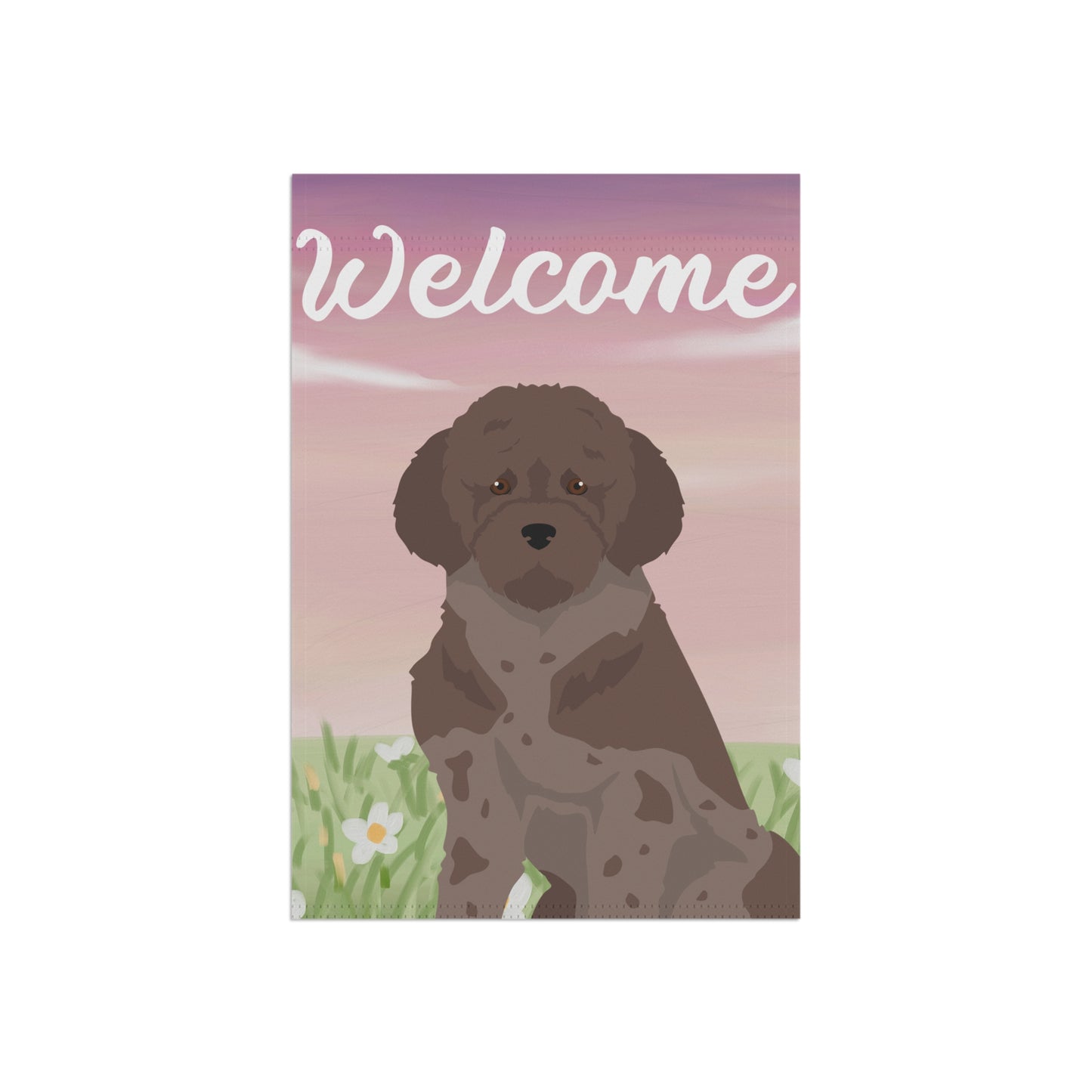 Lagotto Romagnolo Dog Welcome Garden Flag
