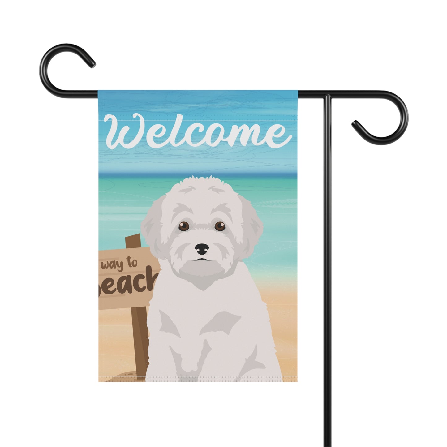 Toy Poodle Dog Garden Flag