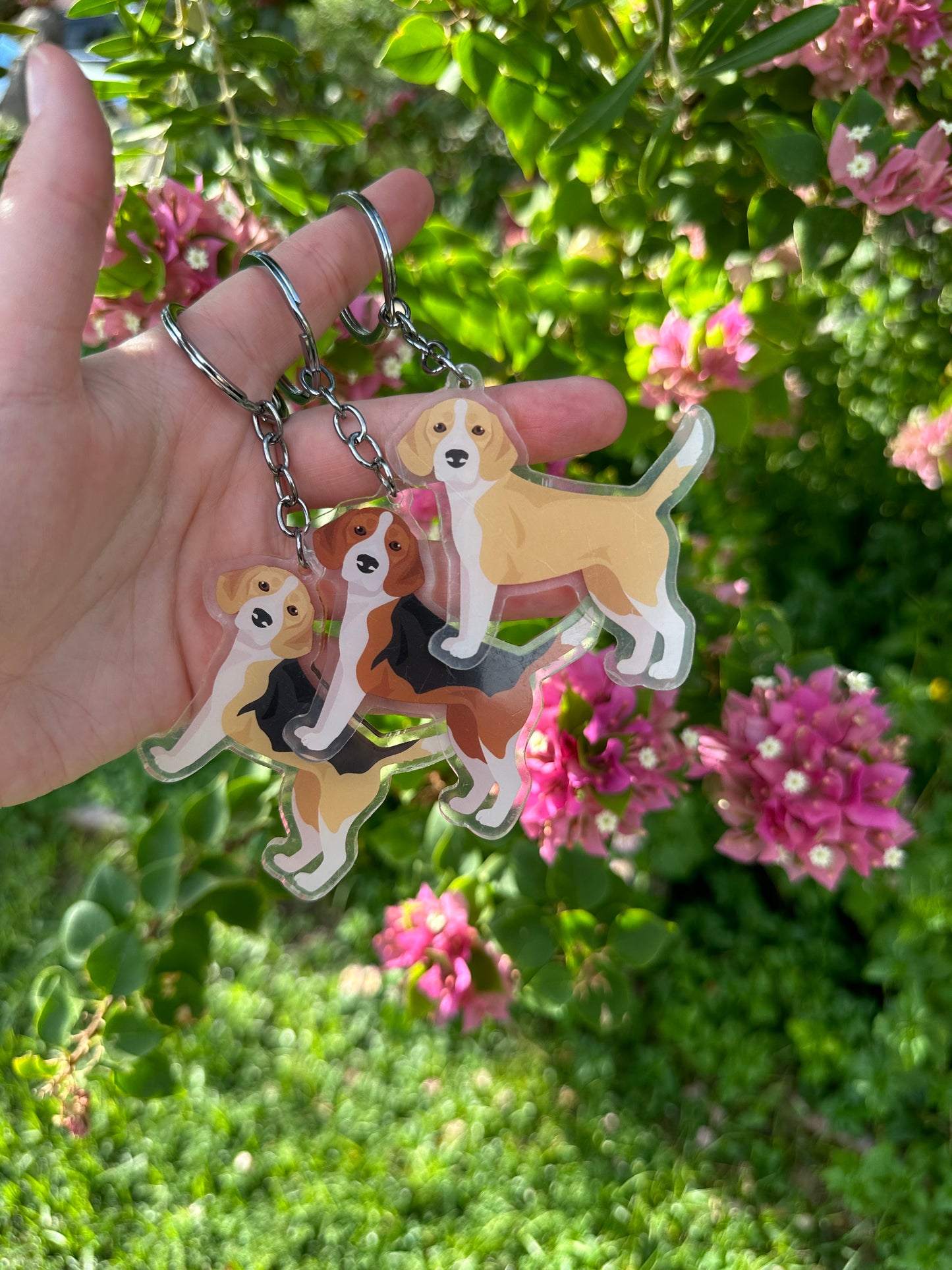 Beagle Dog 2.5in Acrylic Keychain