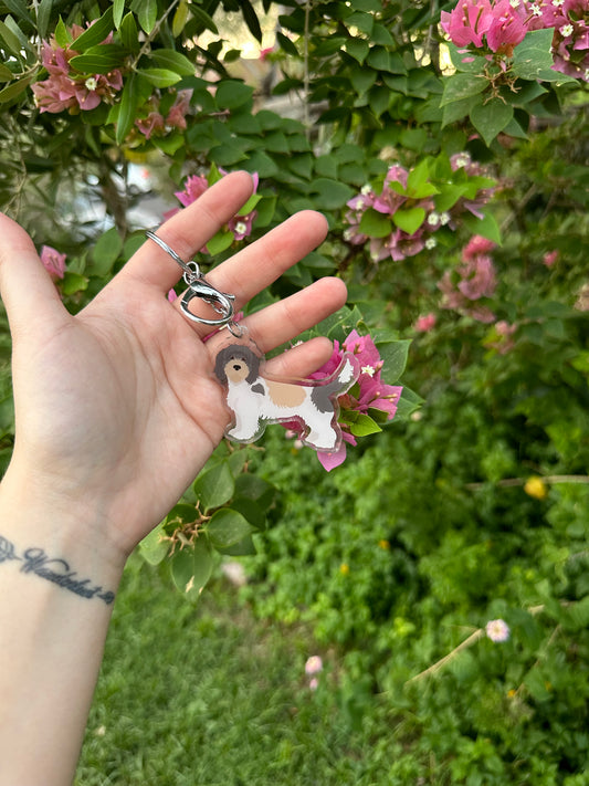 Grand Bassett Griffon Vendeen Dog 2.5in Acrylic Keychain