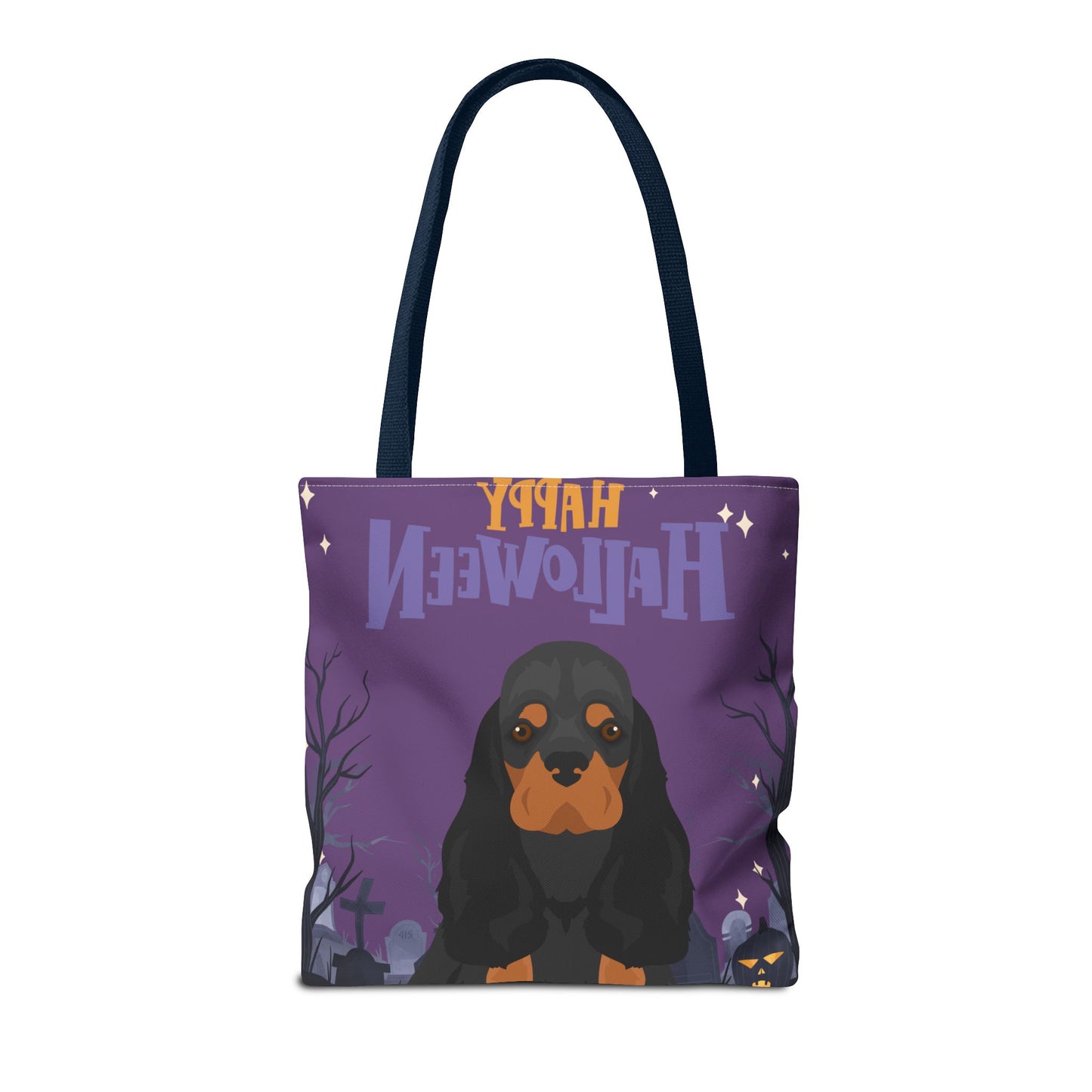 Cocker Spaniel Dog Happy Halloween Tote Bag 16x16