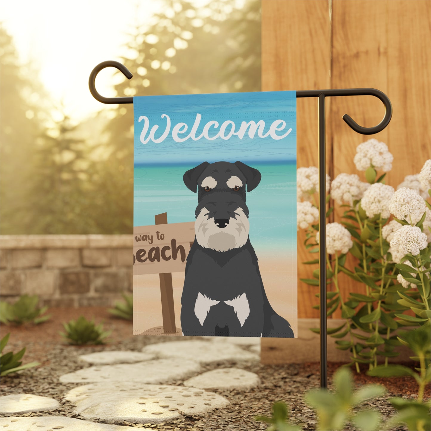 Schnauzer Dog Garden Flag